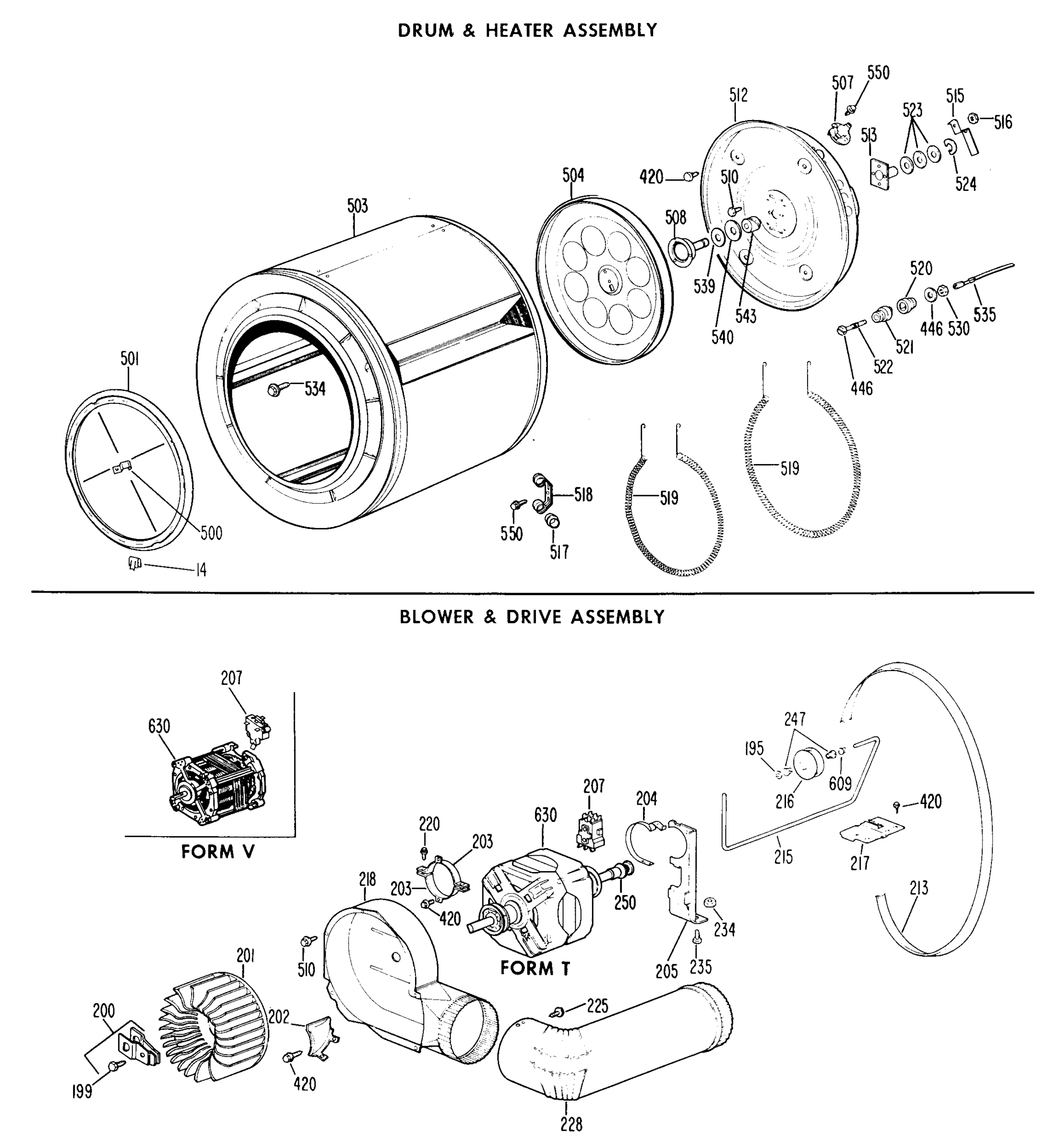 DRUM & HEATER ASSEMBLY