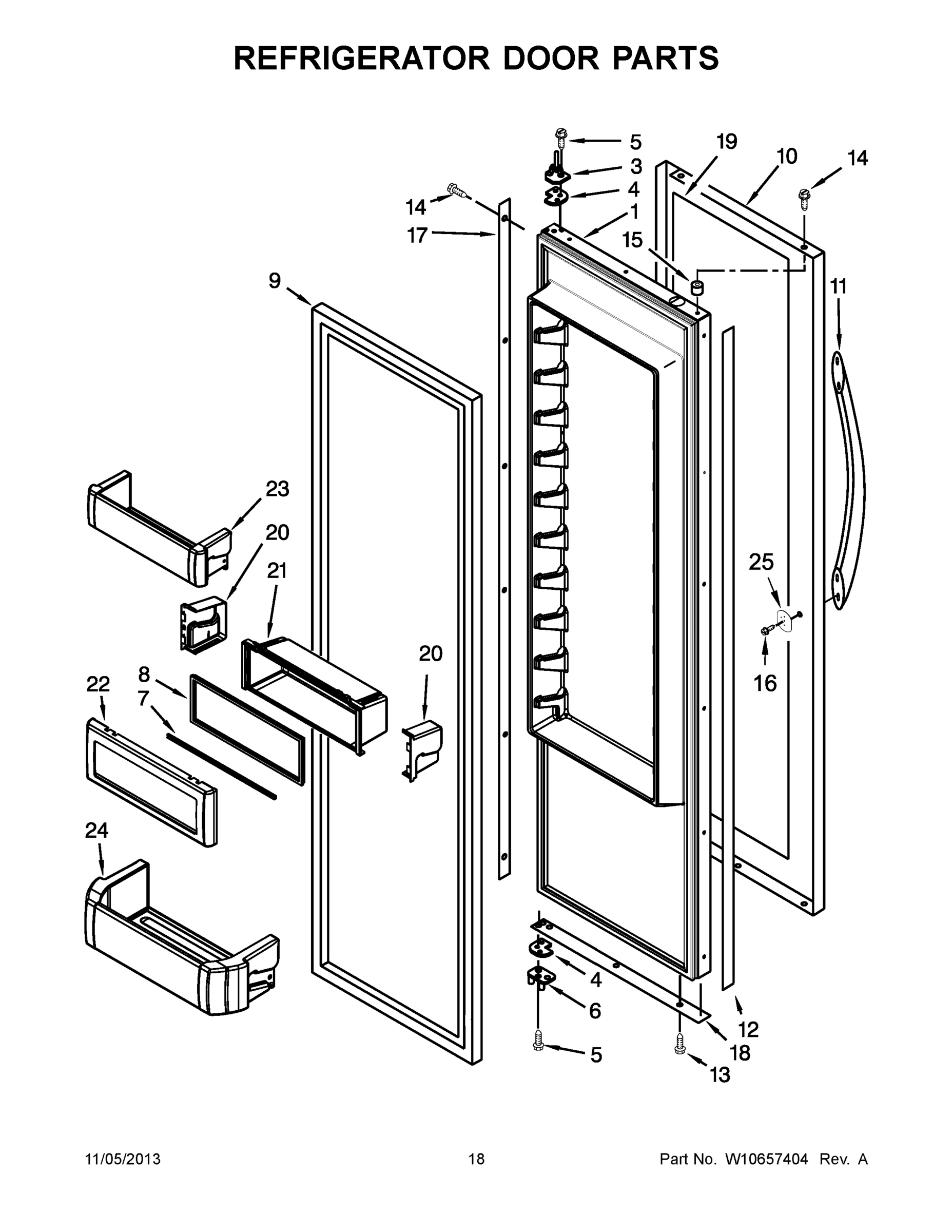 10 - REFRIGERATOR DOOR PARTS