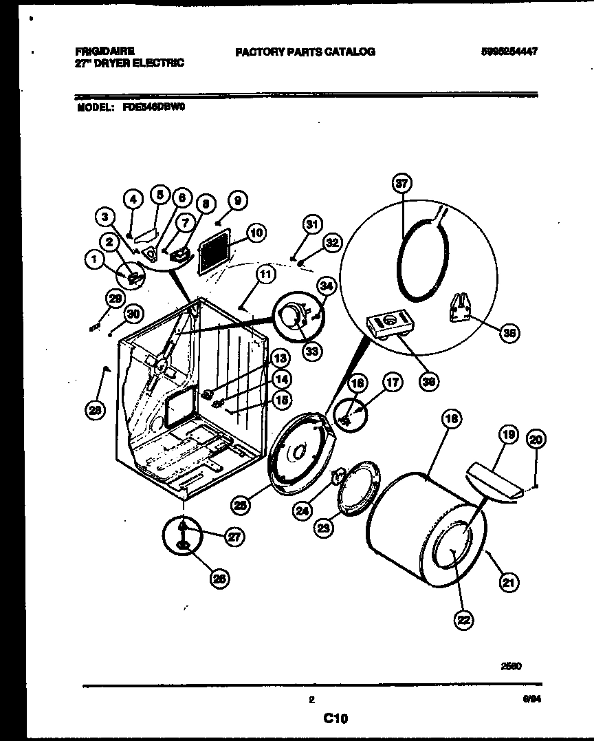 02 - CABINET AND COMPONENT PARTS