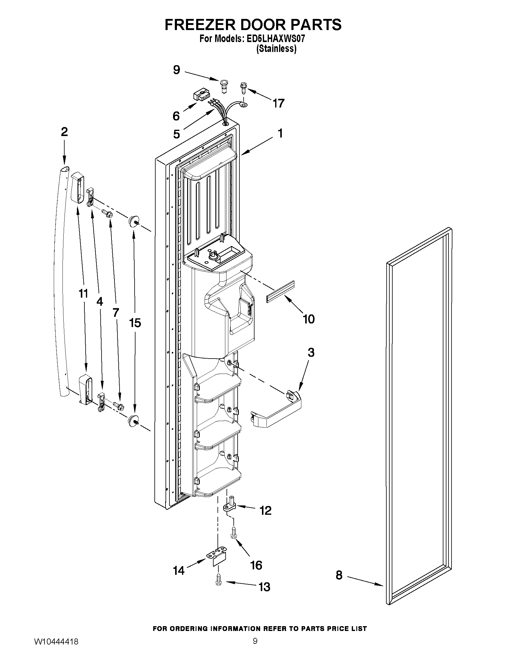 07 - FREEZER DOOR PARTS