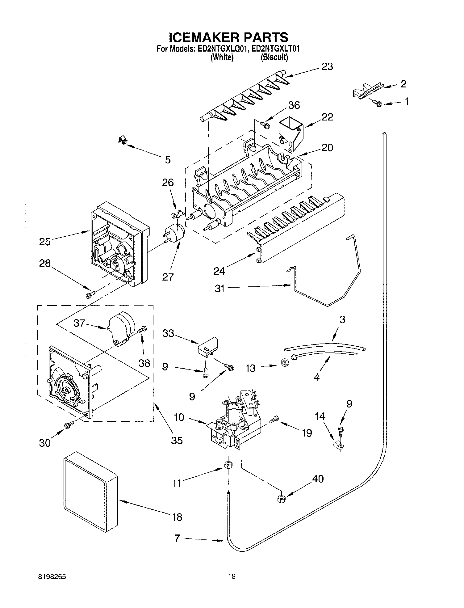 12 - ICE MAKER, OPTIONAL