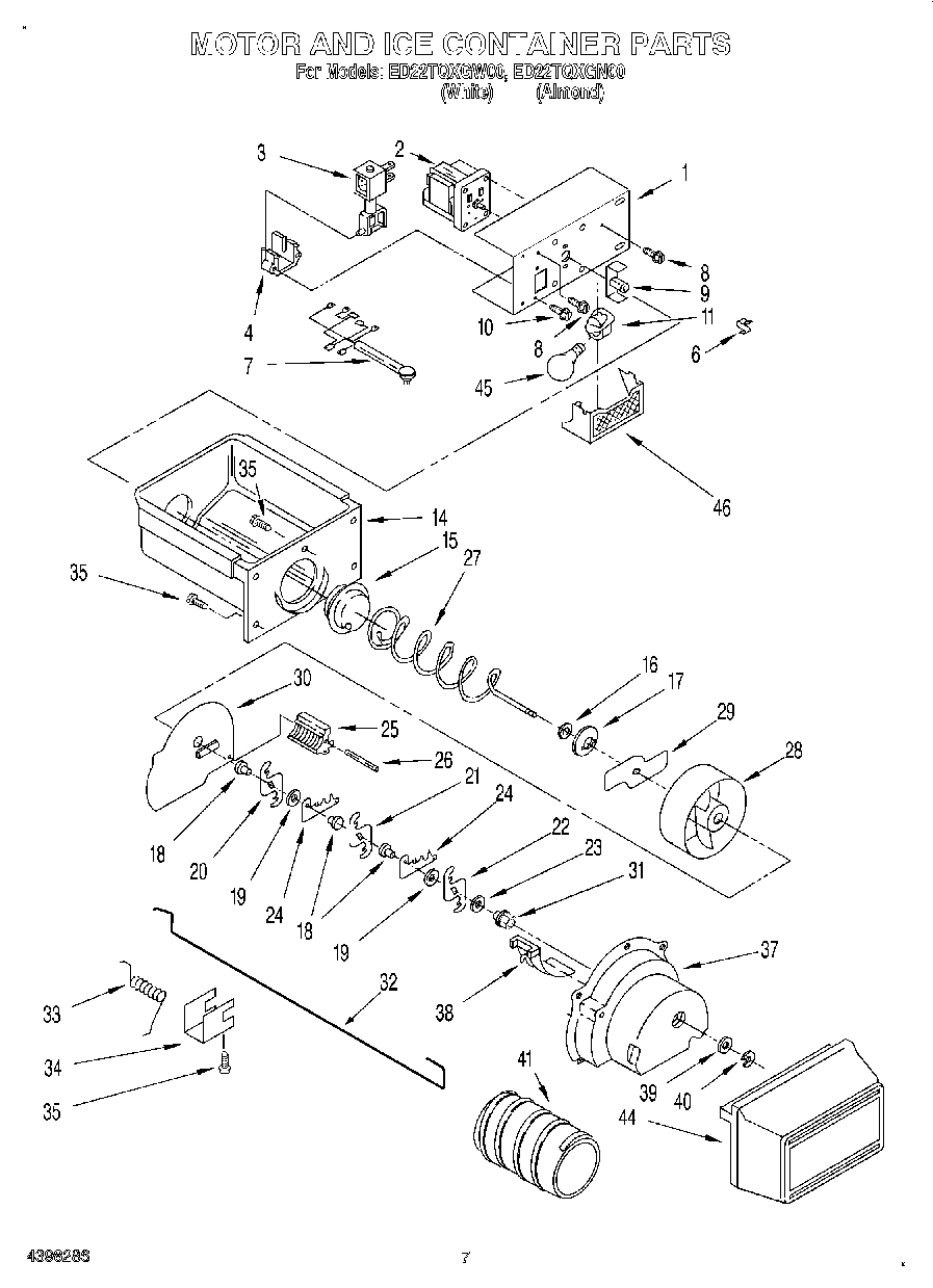 06 - MOTOR AND ICE CONTAINER