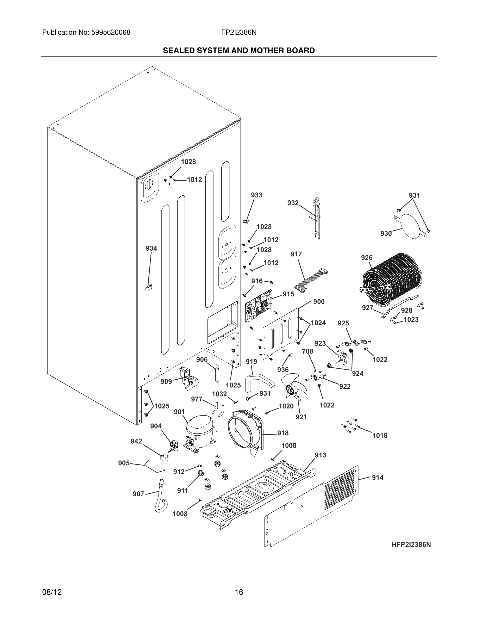 17 - SEALED SYSTEM AND MOTHER BOARD