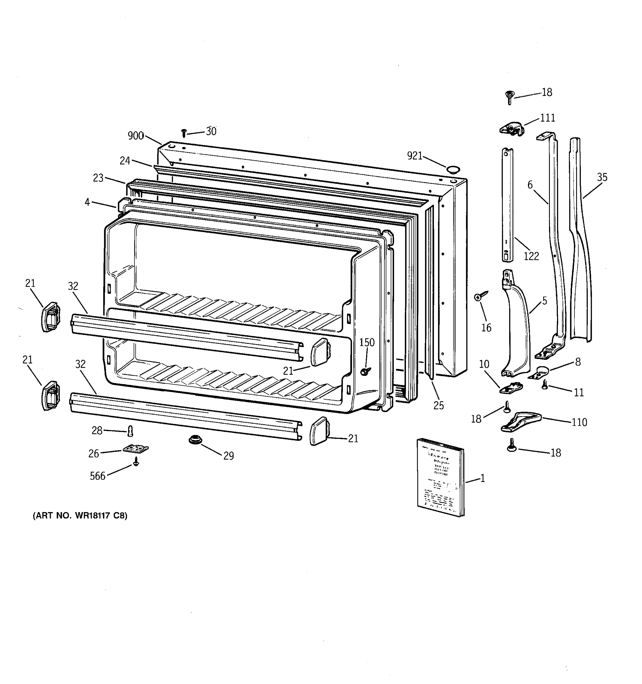 FREEZER DOOR