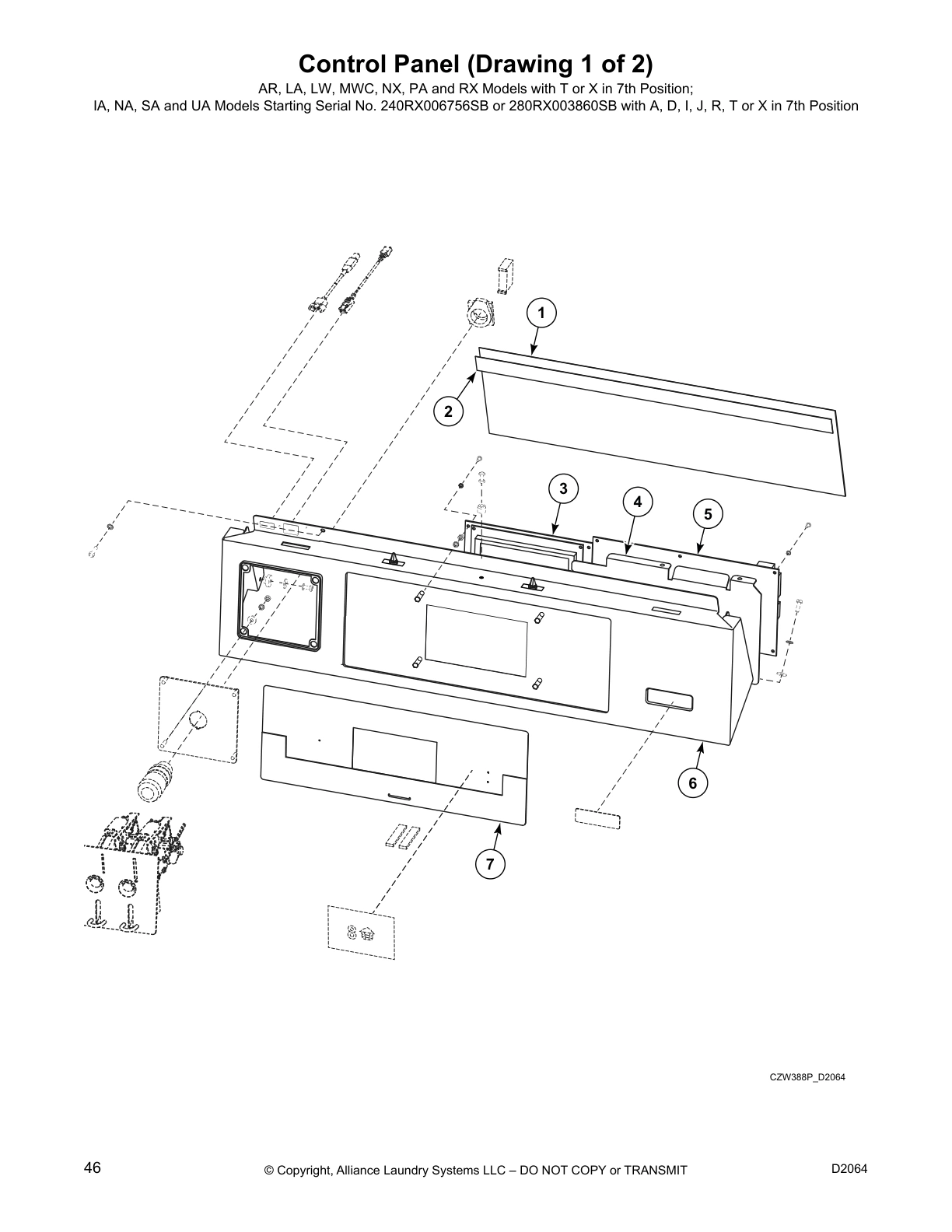 Control Panel (Drawing 1 of 2)