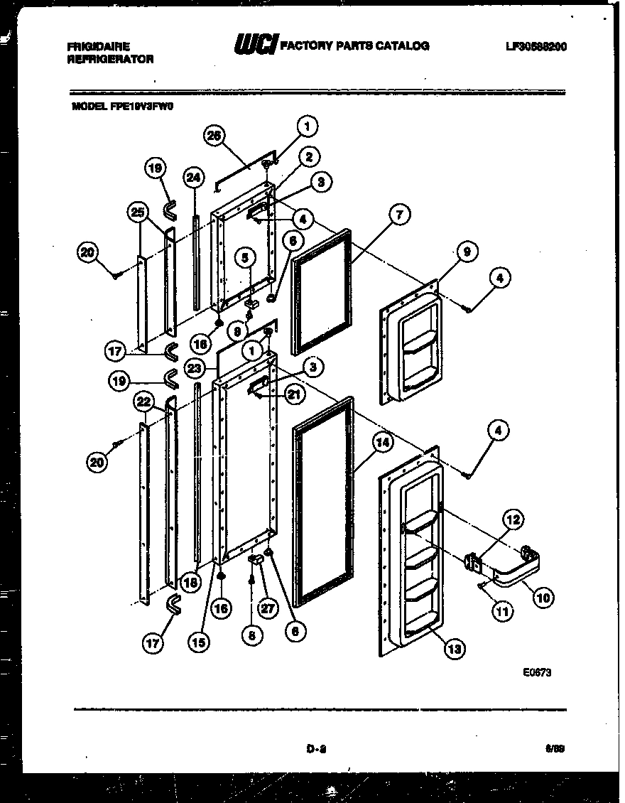02 - FREEZER DOOR PARTS