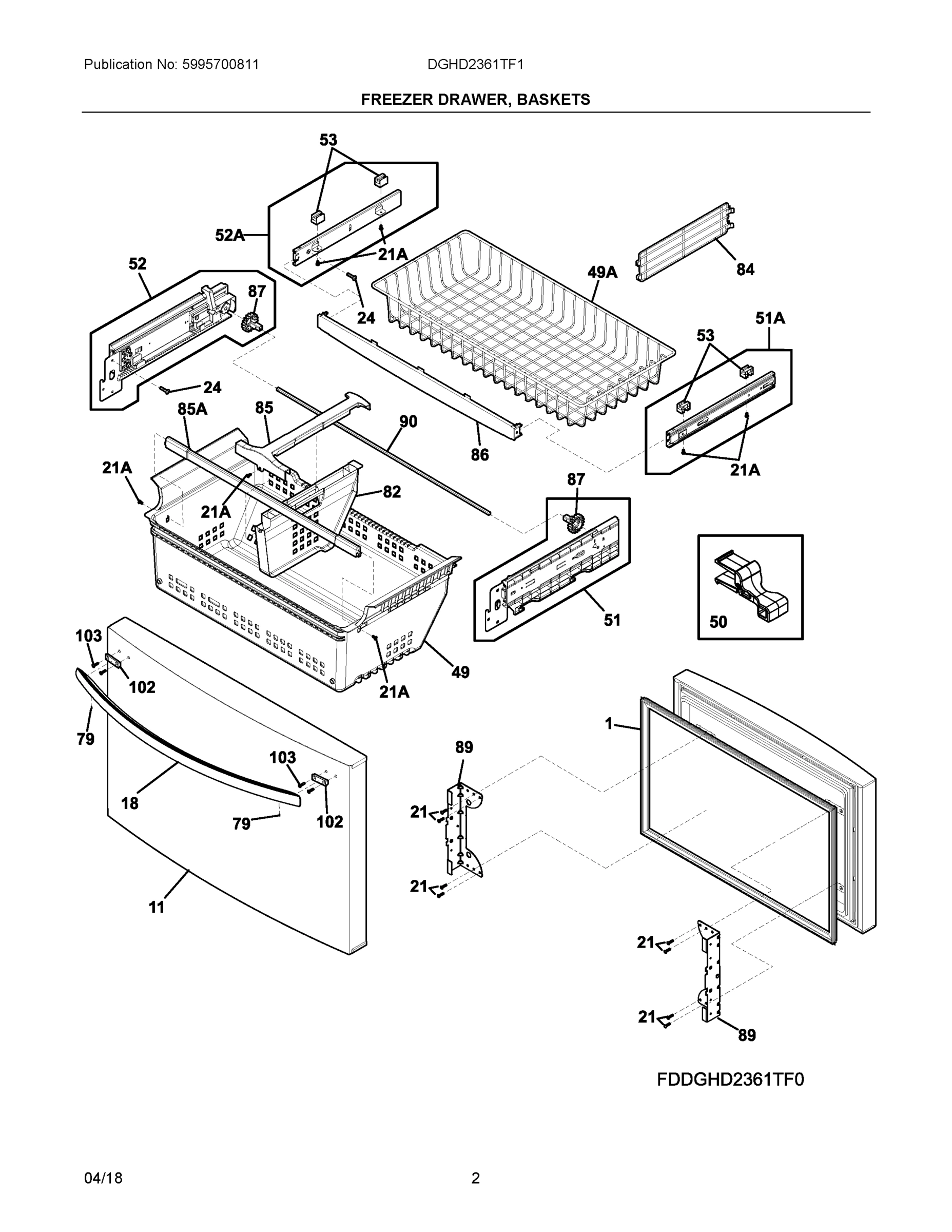 02 - FREEZER DRAWER, BASKETS