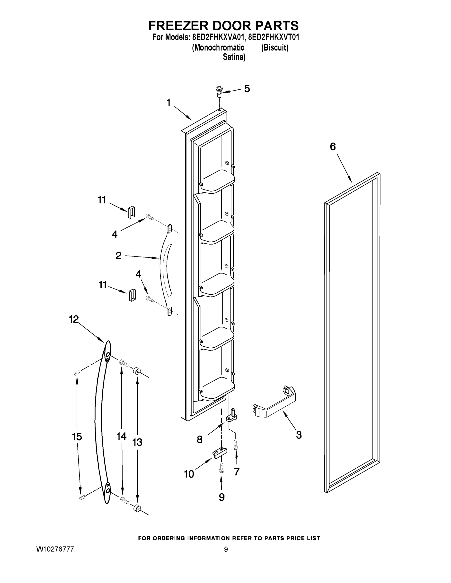 07 - FREEZER DOOR PARTS