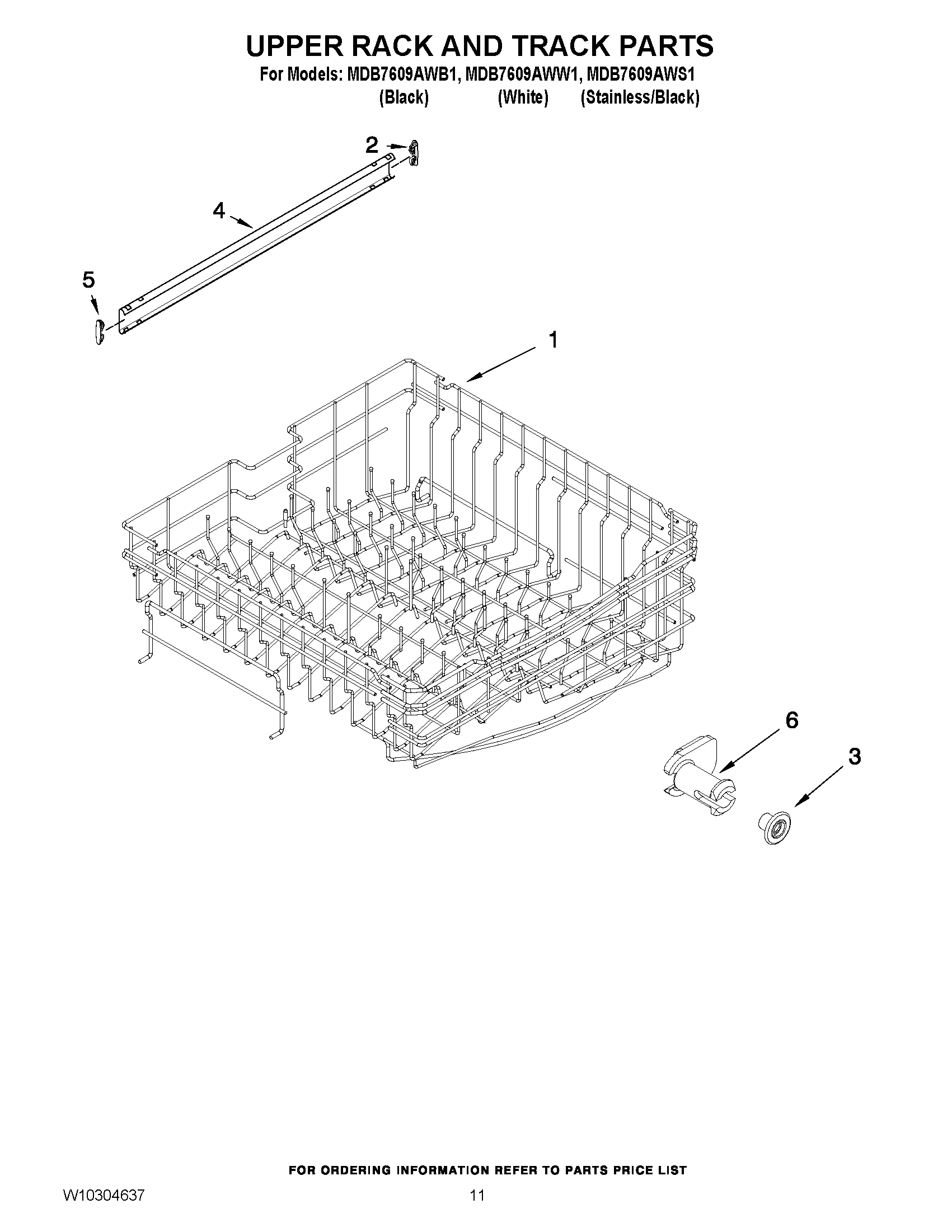 09 - UPPER RACK AND TRACK PARTS