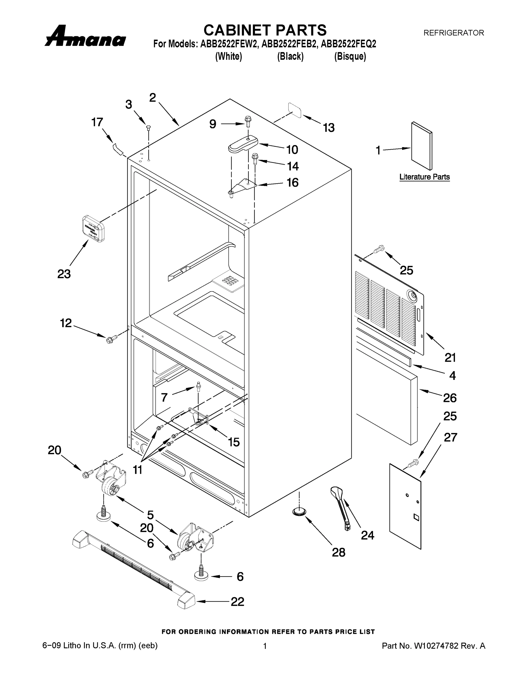 01 - CABINET PARTS
