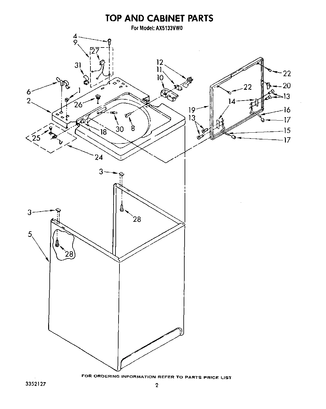 02 - TOP AND CABINET, LIT/OPTIONAL