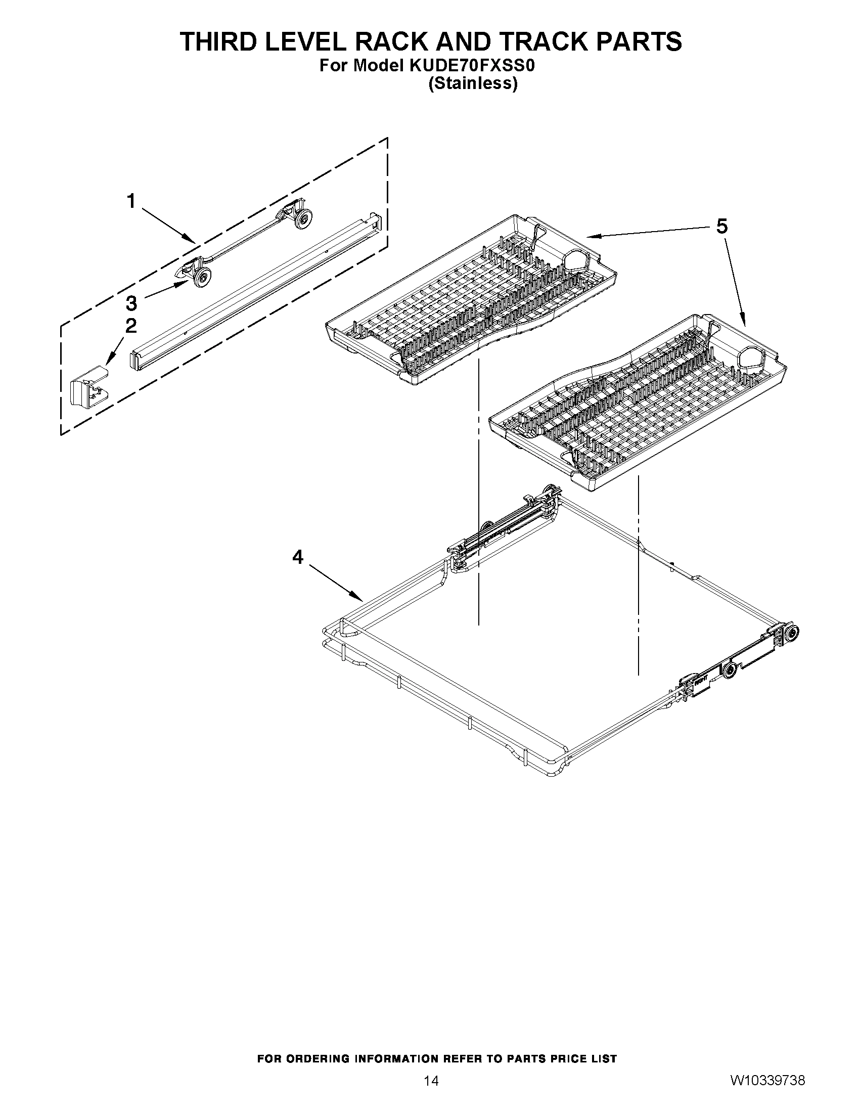 11 - THIRD LEVEL RACK AND TRACK PARTS