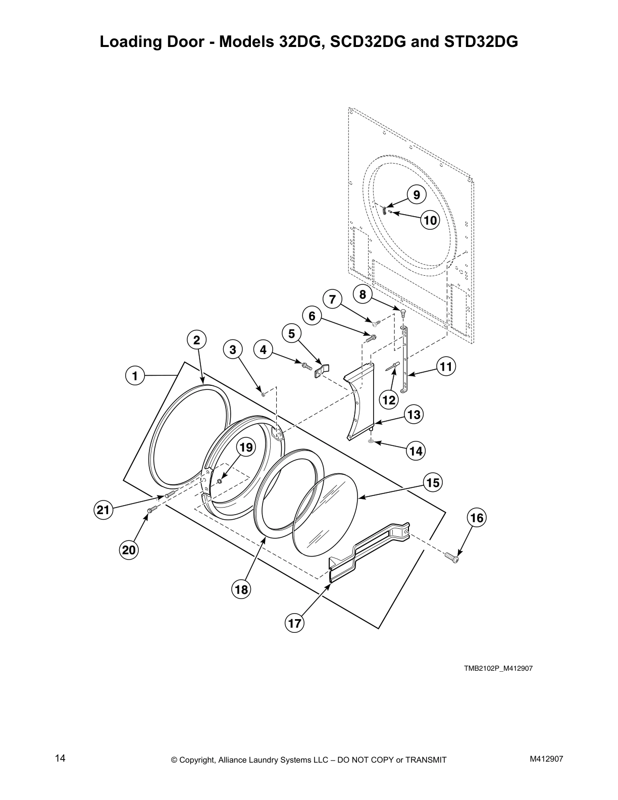 Loading Door - Models 32DG, SCD32DG and STD32DG
