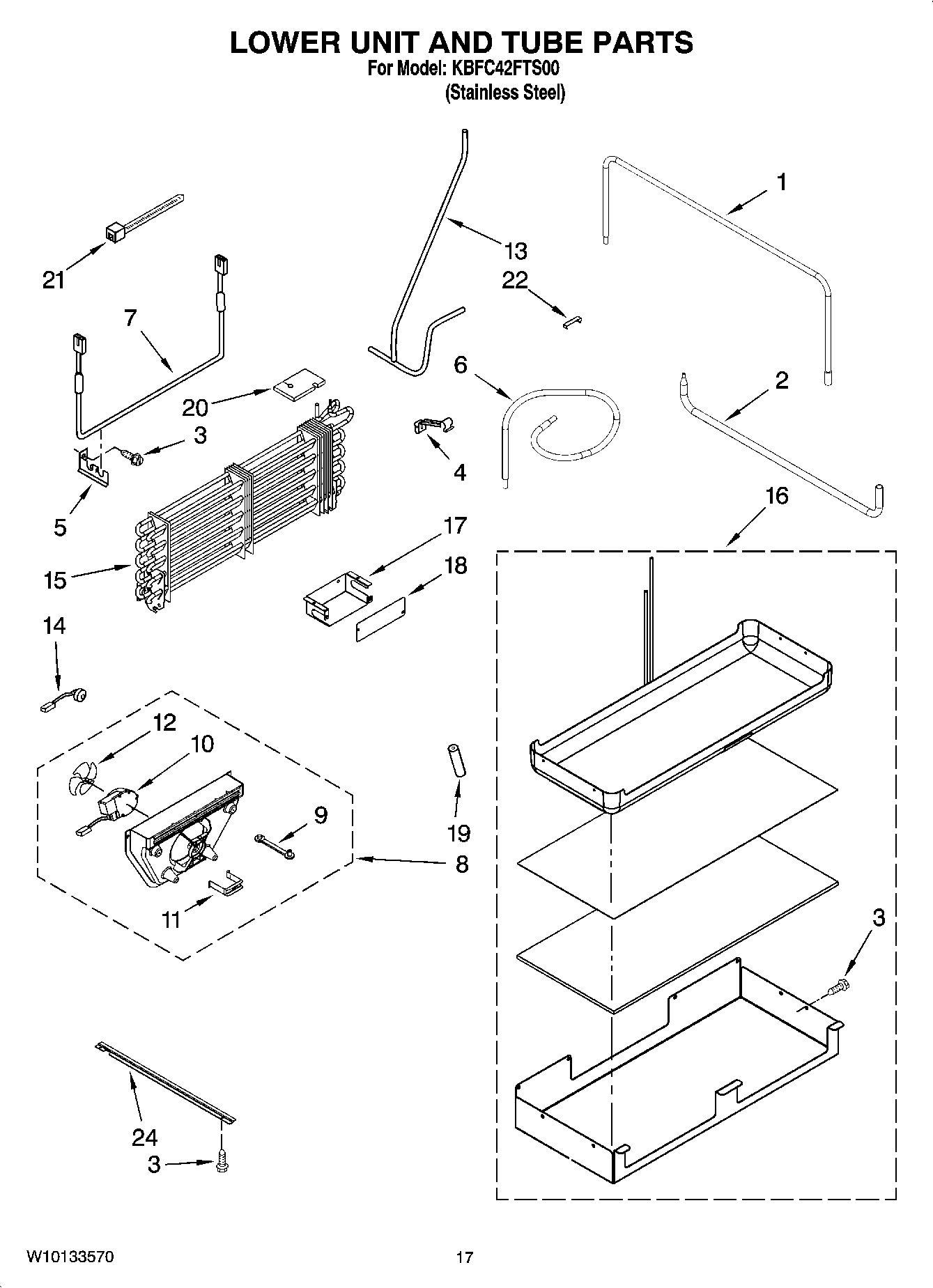 10 - LOWER UNIT AND TUBE PARTS