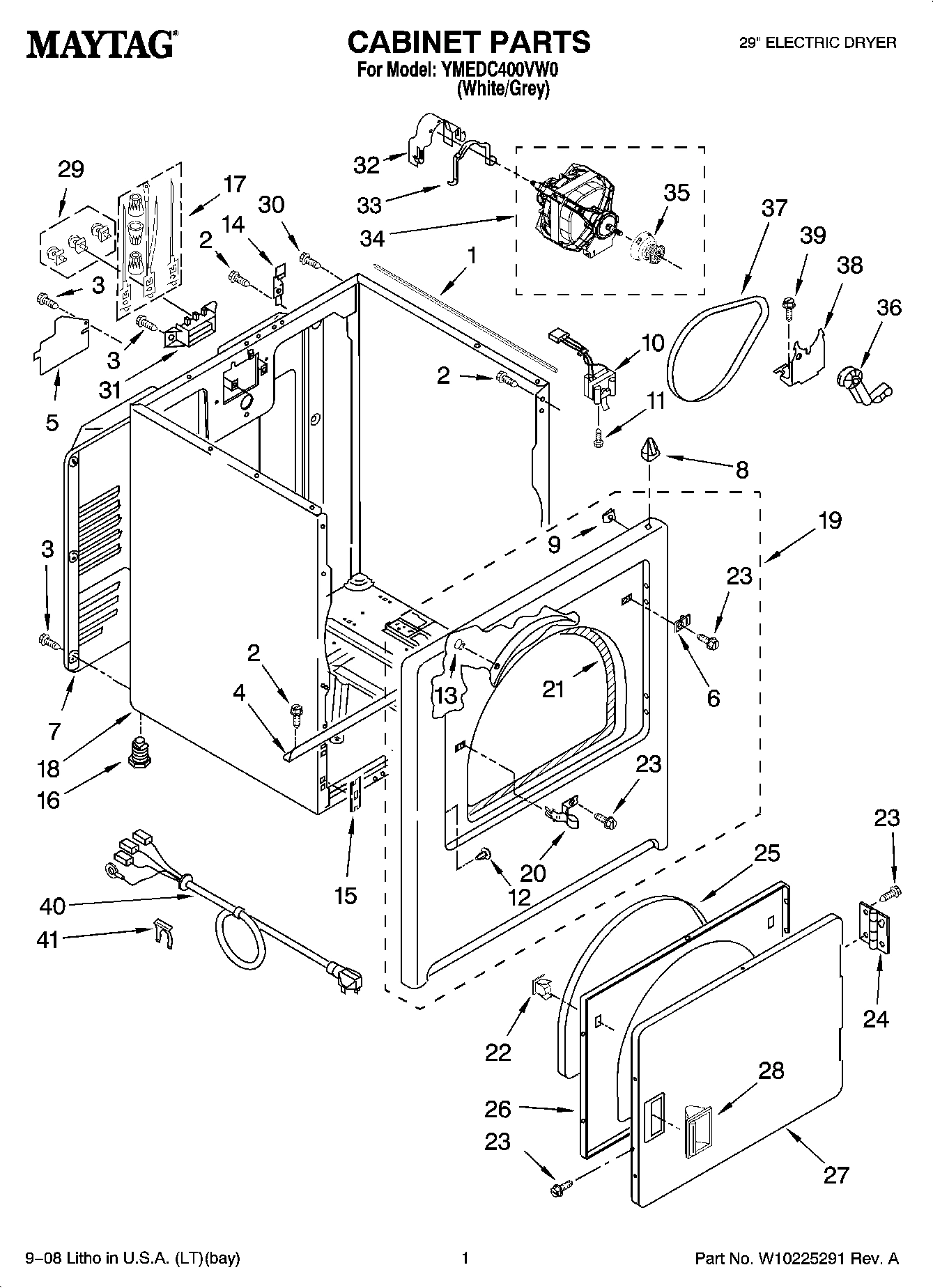 01 - CABINET PARTS