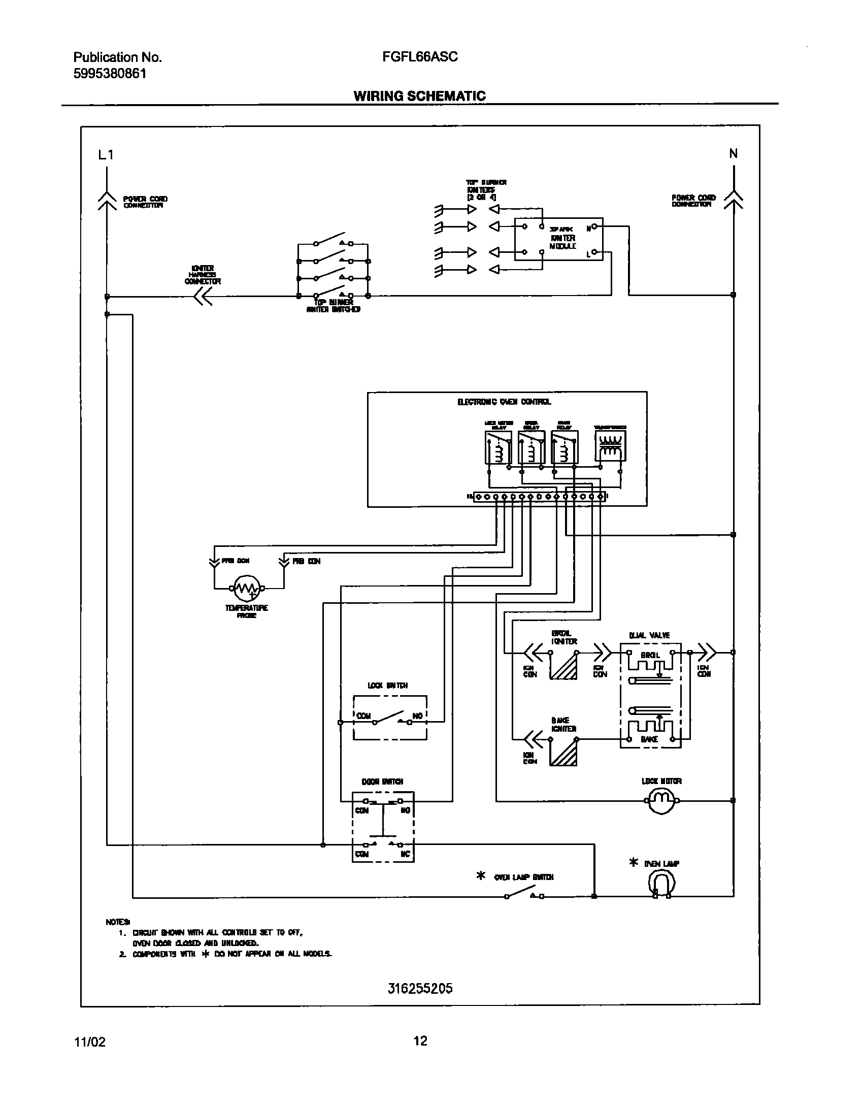 12 - WIRING SCHEMATIC