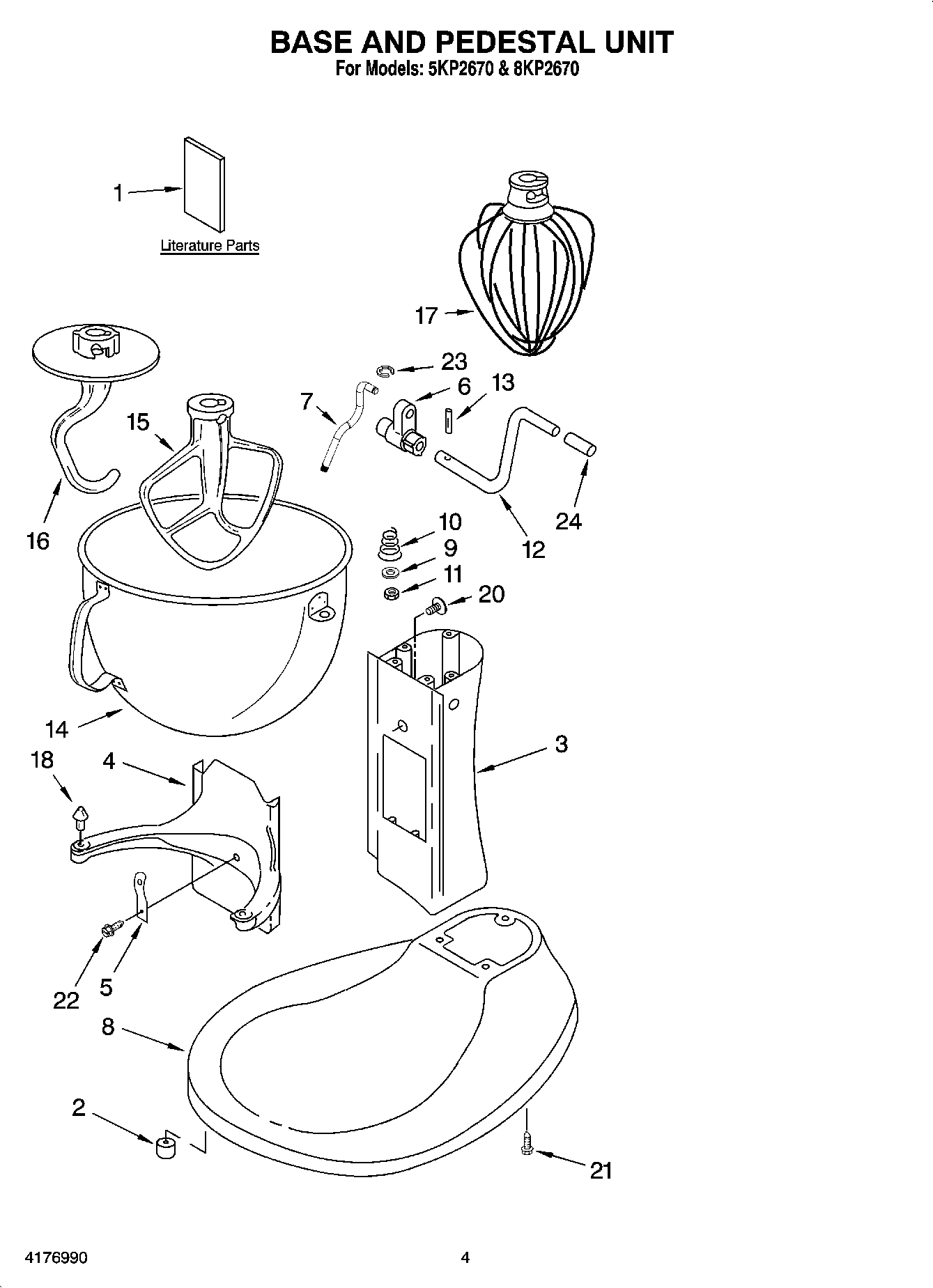 02 - BASE AND PEDESTAL UNIT AND ACCESSORY PARTS