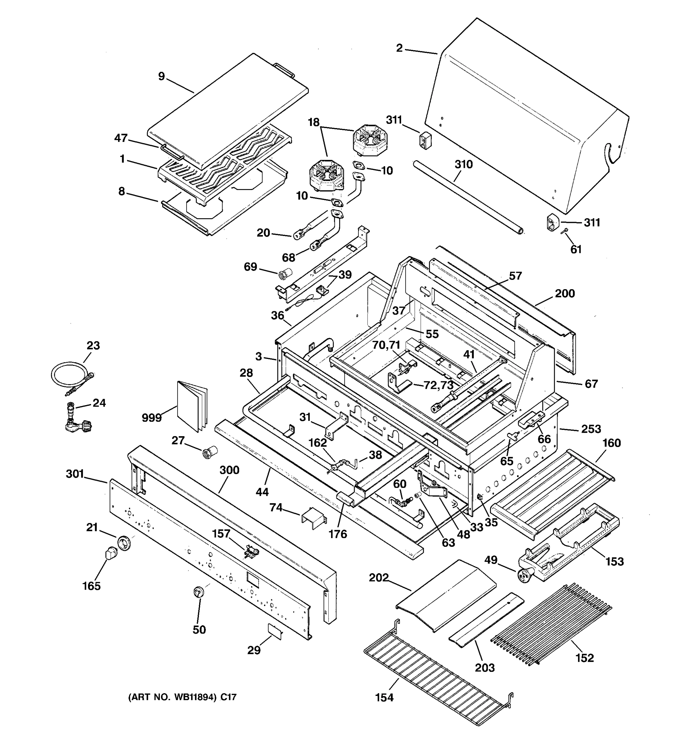 GAS GRILL PARTS