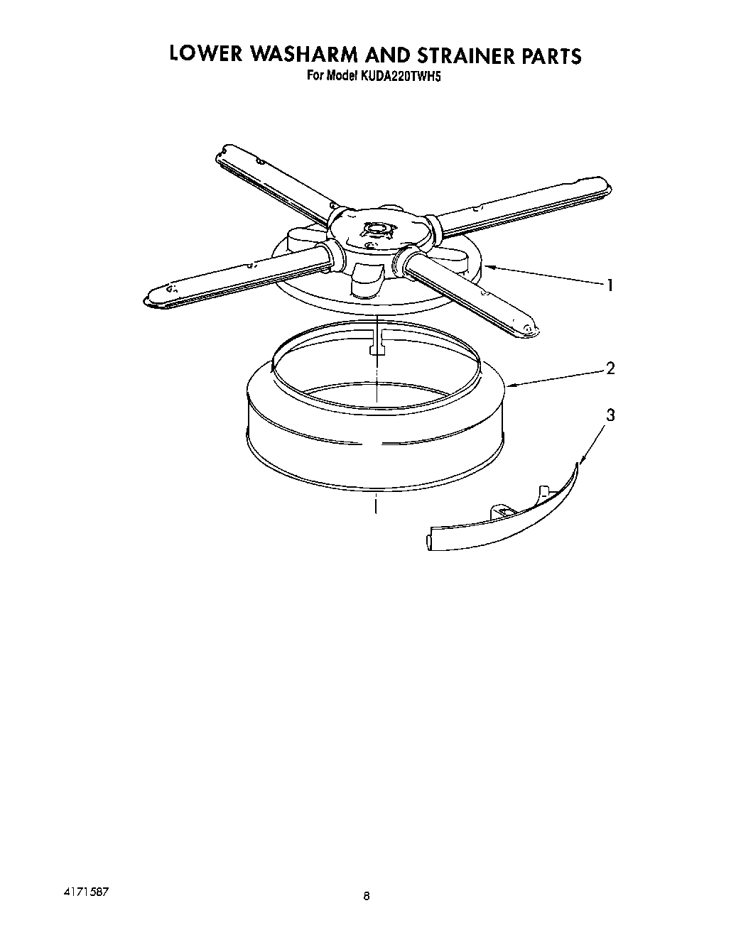06 - LOWER WASHARM AND STRAINER