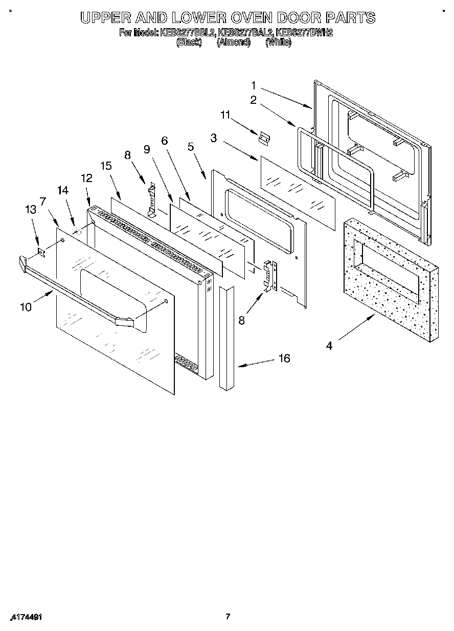 05 - UPPER AND LOWER OVEN DOOR