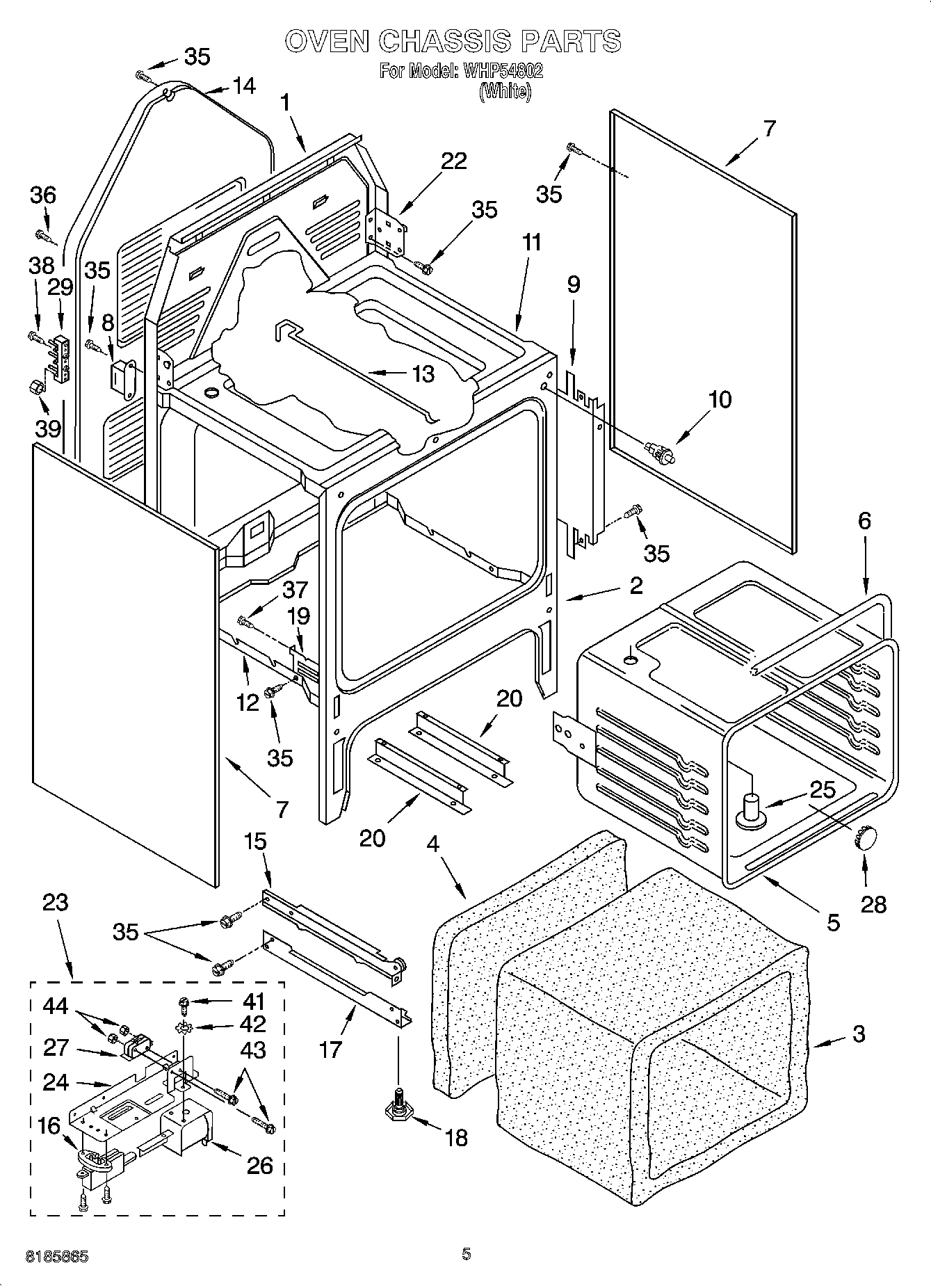 04 - OVEN CHASSIS PARTS