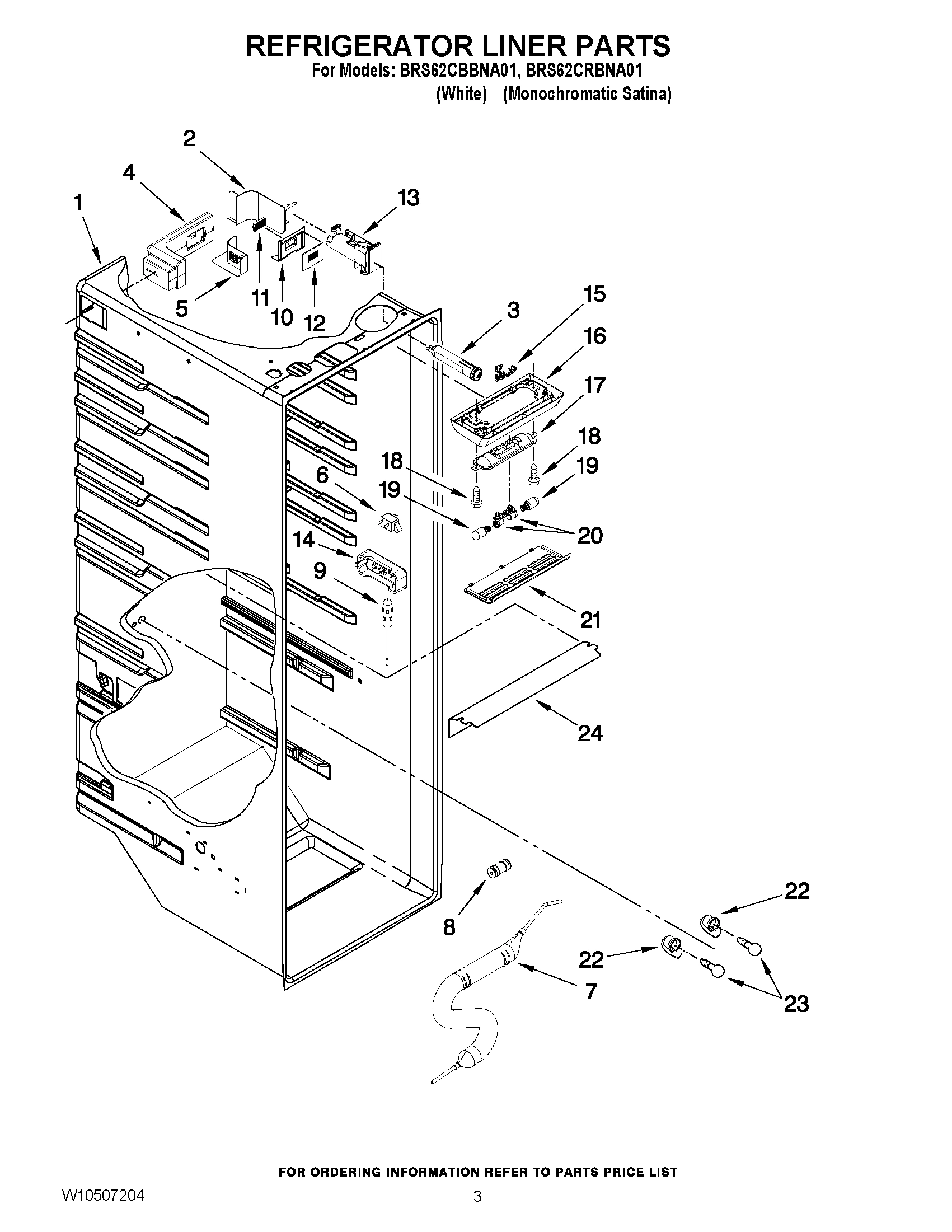 02 - REFRIGERATOR LINER PARTS