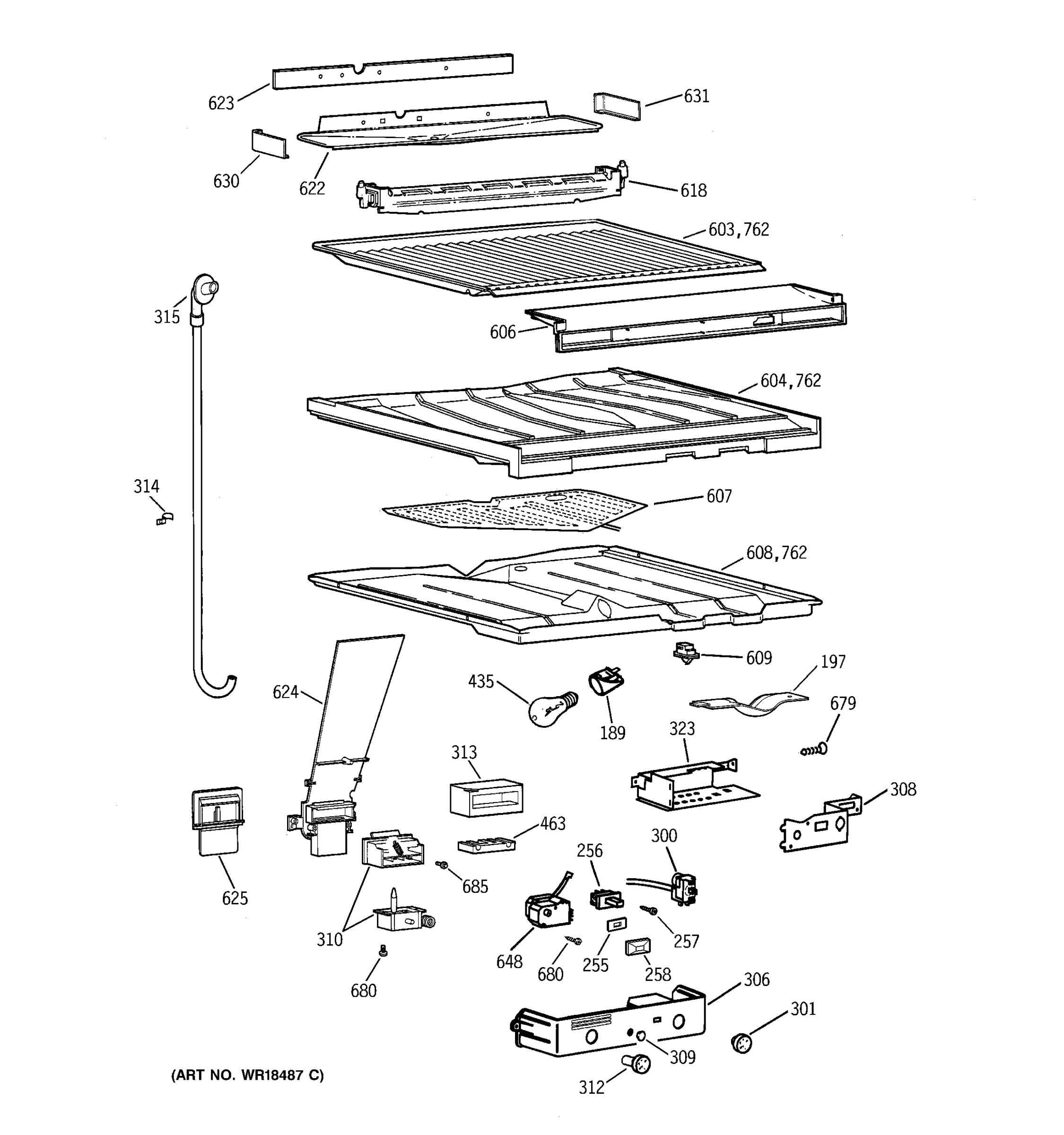 COMPARTMENT SEPARATOR PARTS