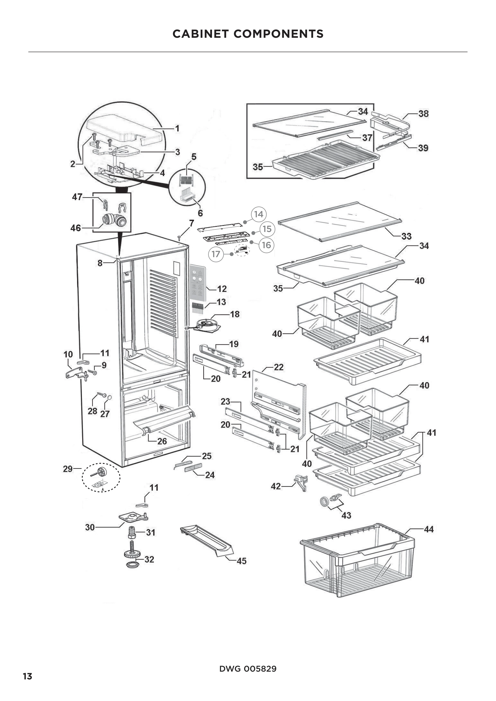 CABINET COMPONENTS