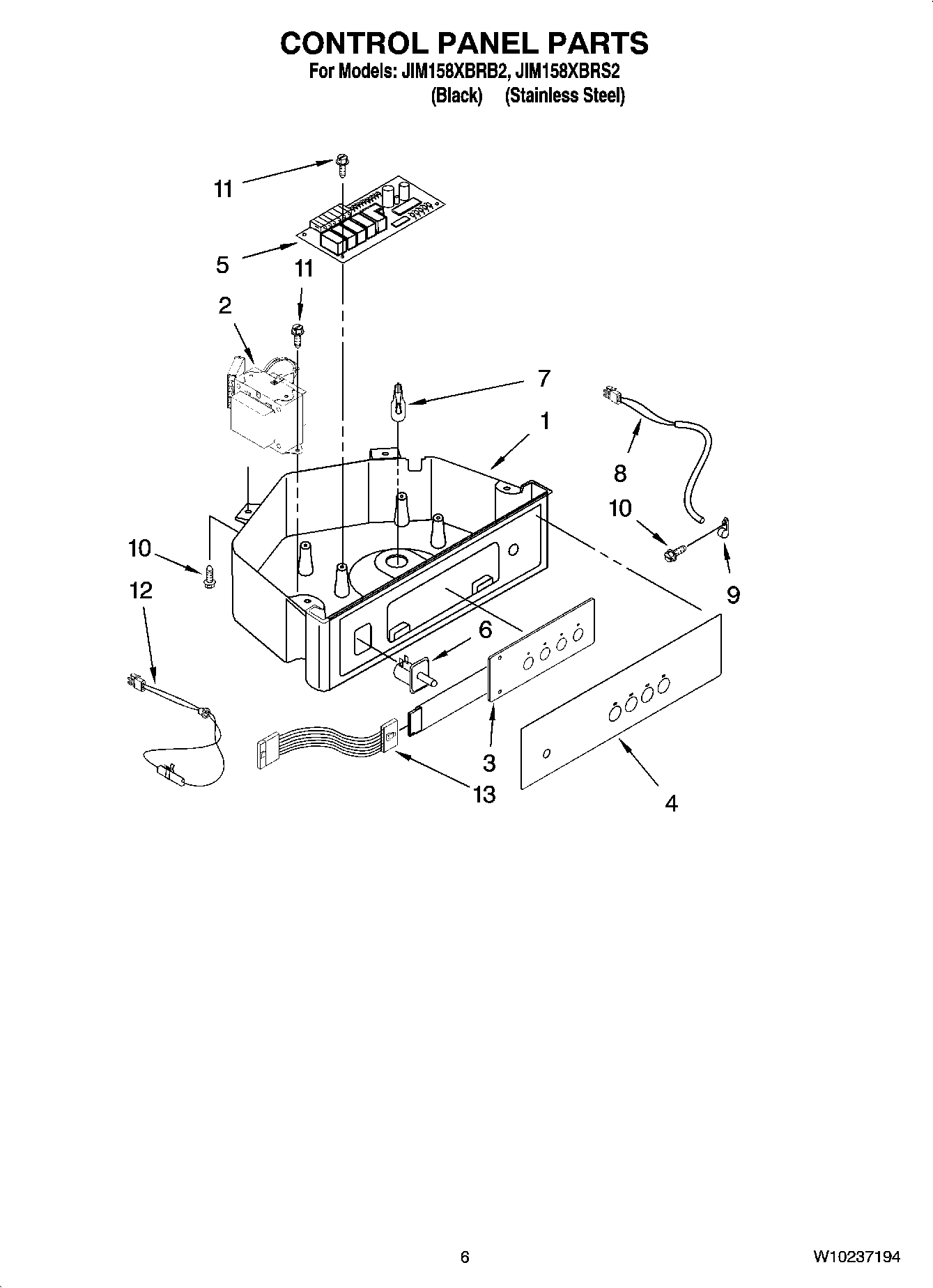 04 - CONTROL PANEL PARTS