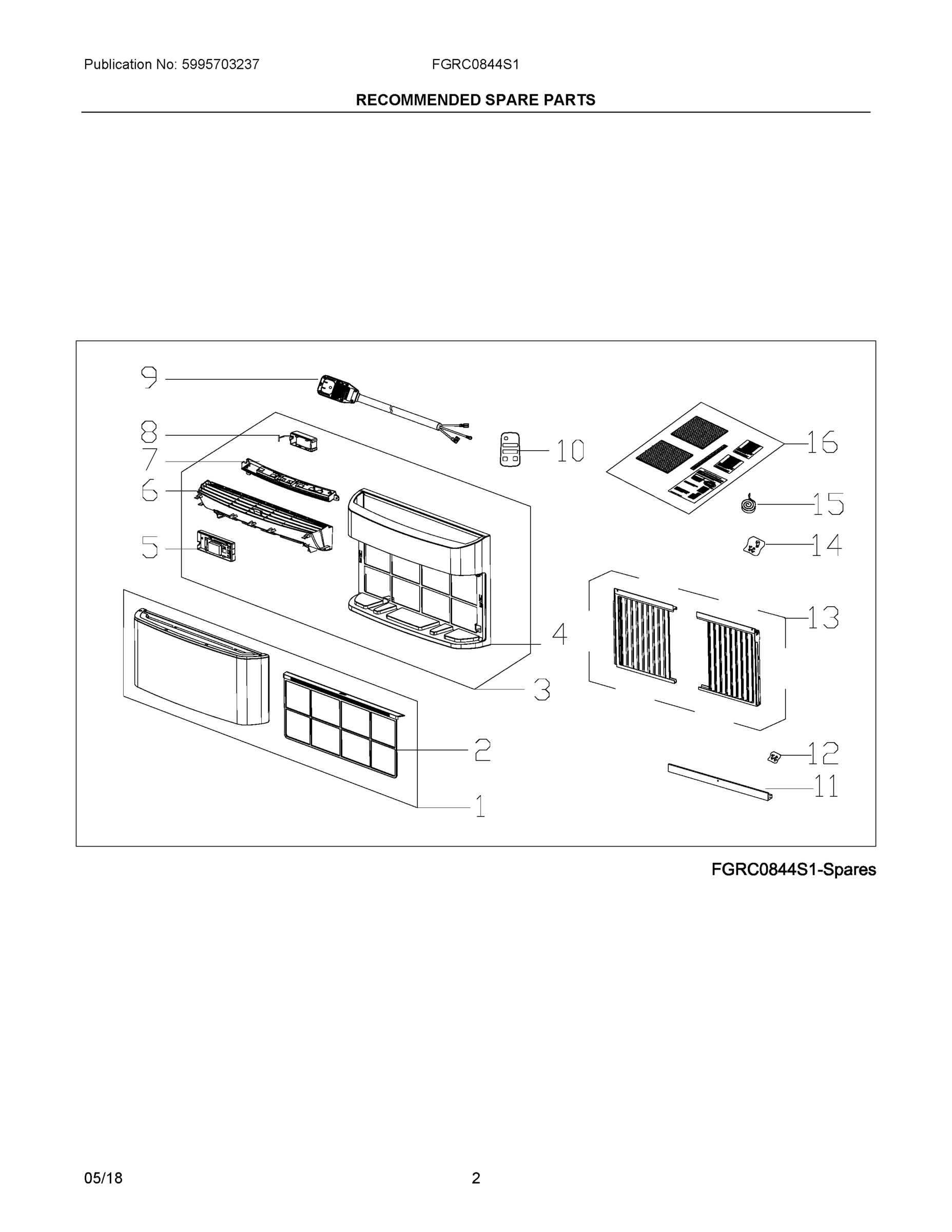 02 - RECOMMENDED SPARE PARTS