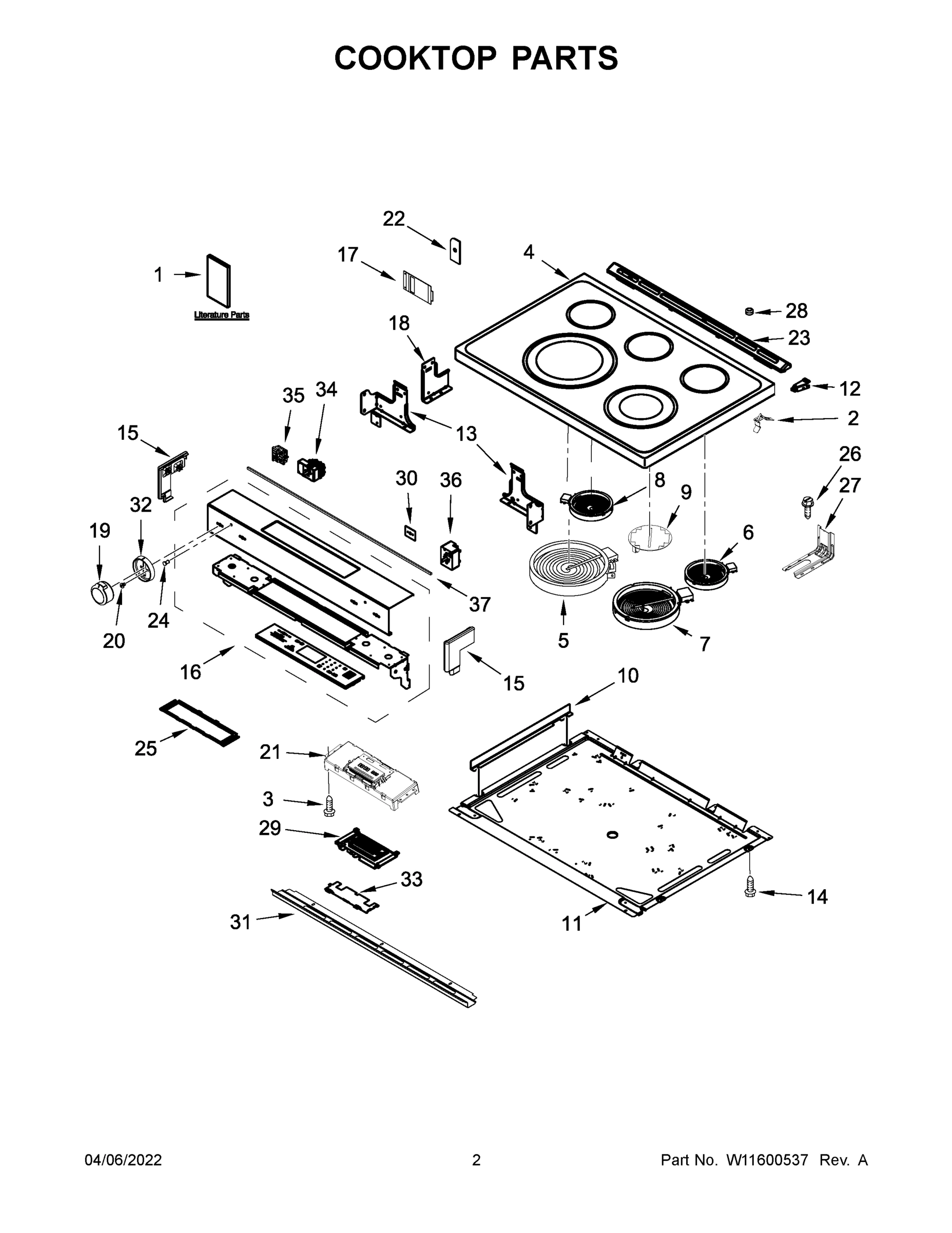 02 - COOKTOP PARTS