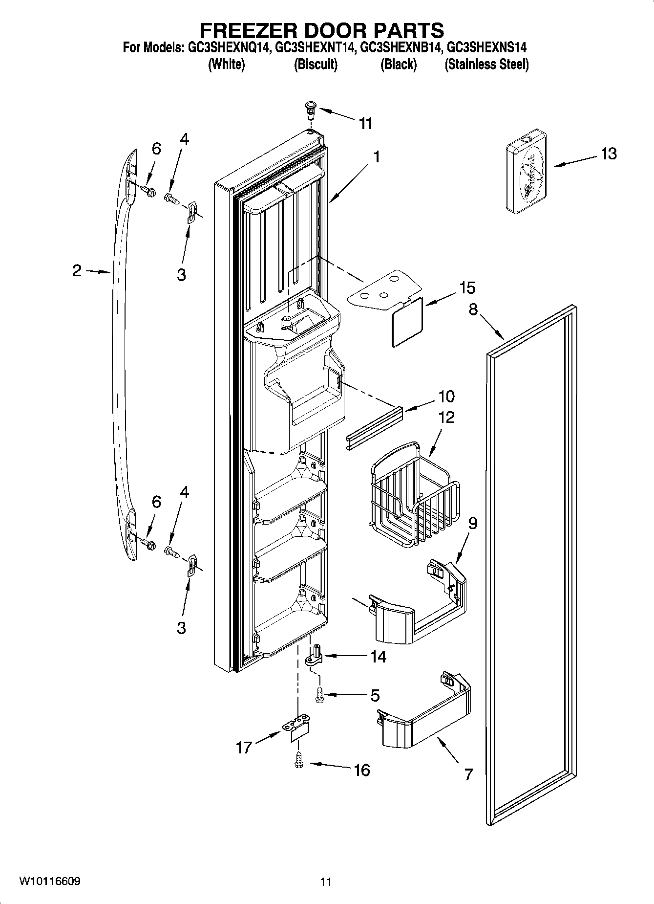 07 - FREEZER DOOR PARTS