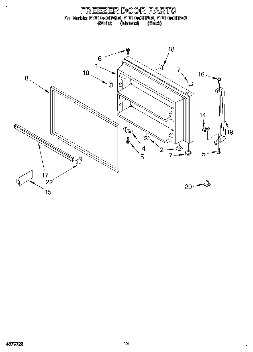 07 - FREEZER DOOR, LIT/OPTIONAL
