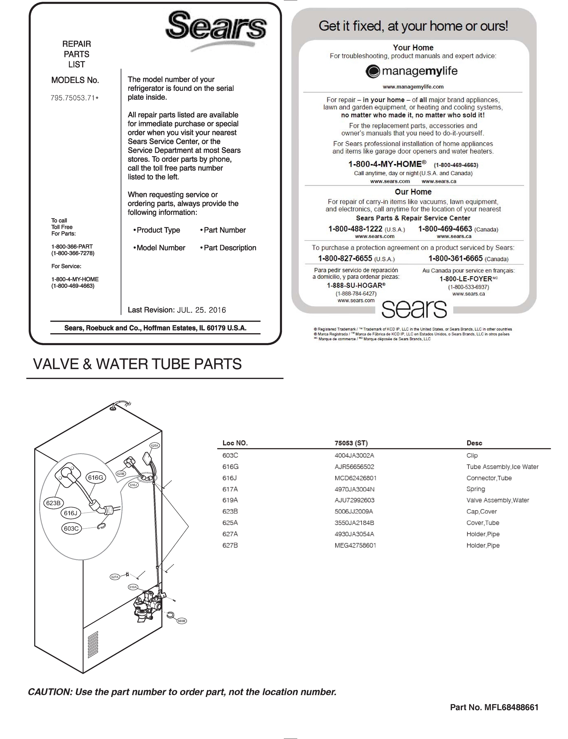 VALVE & WATER TUBE PARTS