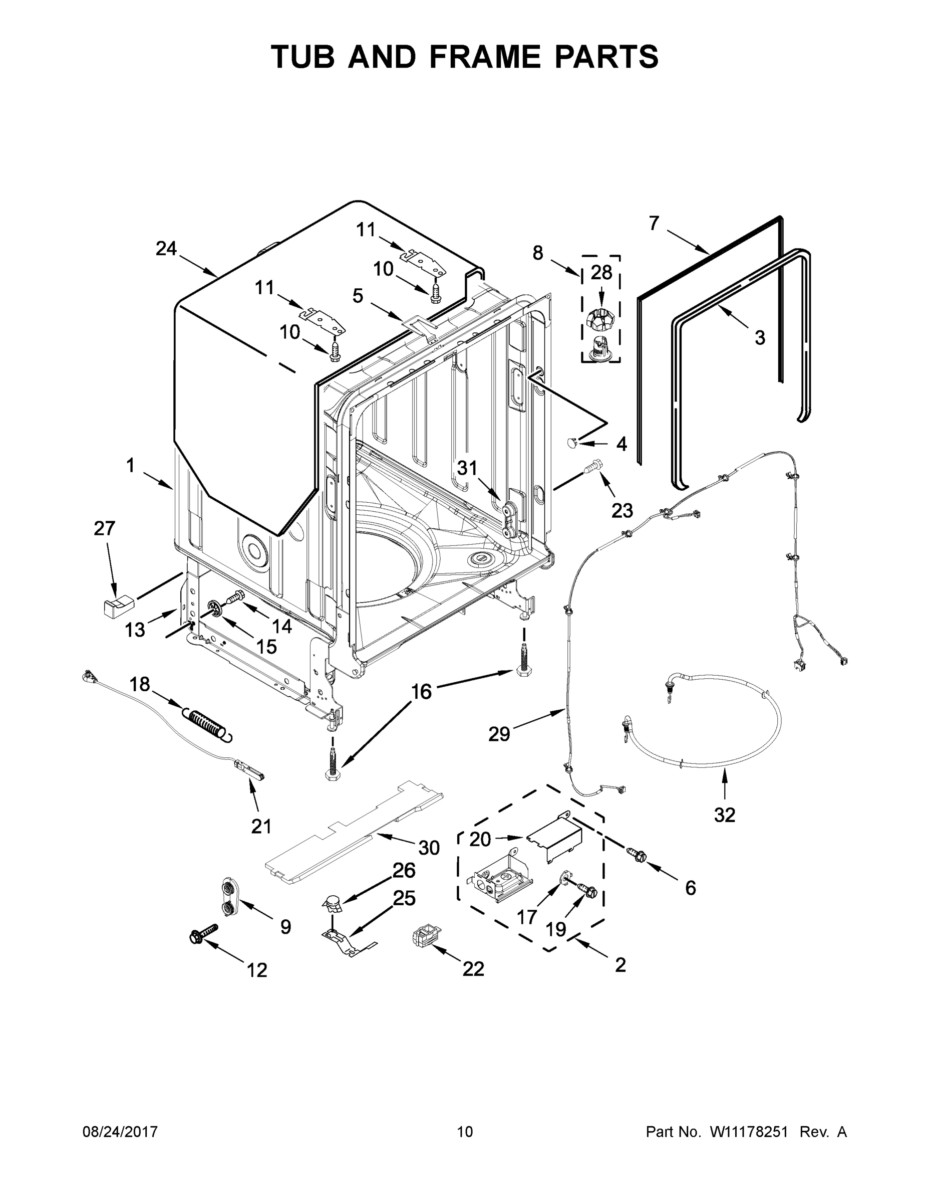 06 - TUB AND FRAME PARTS