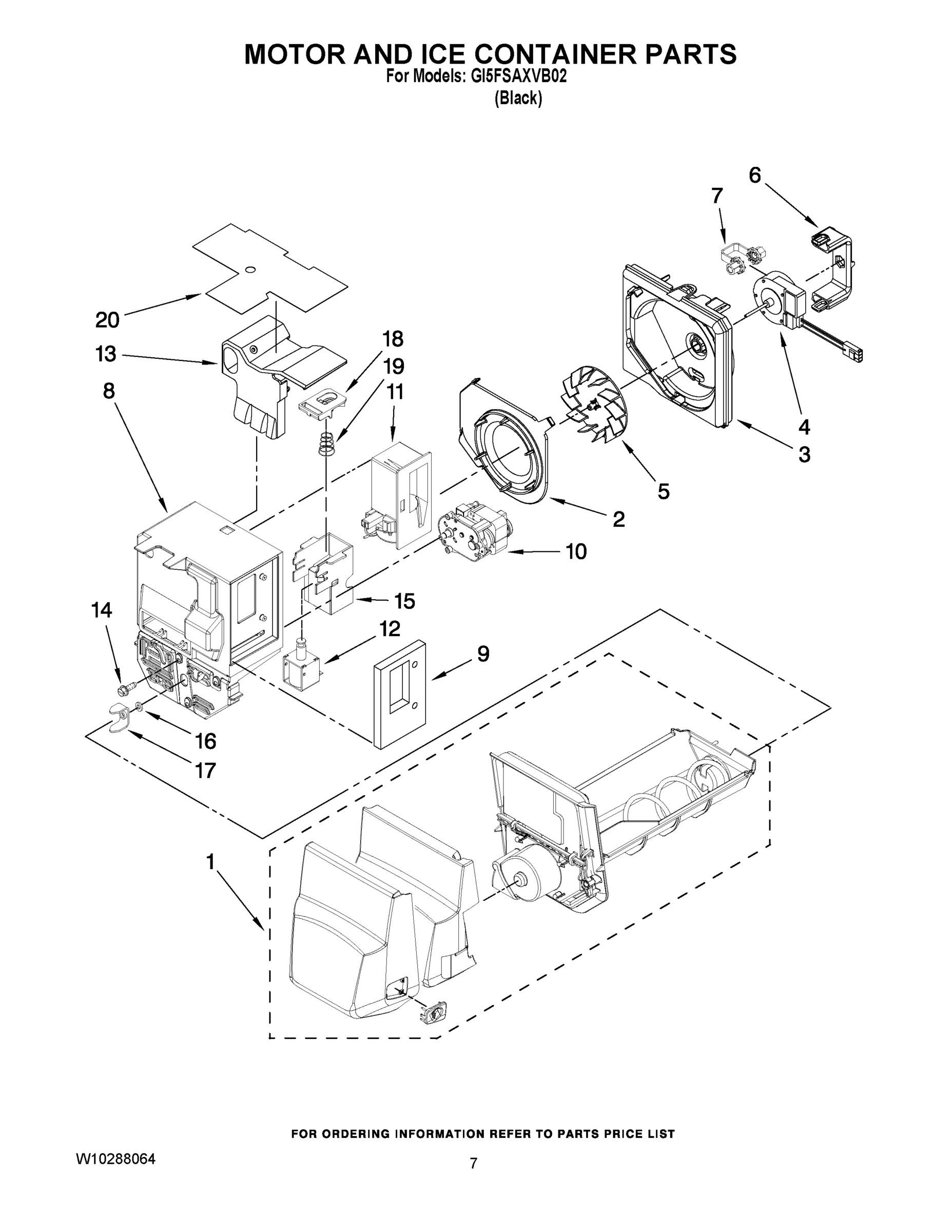 04 - MOTOR AND ICE CONTAINER PARTS