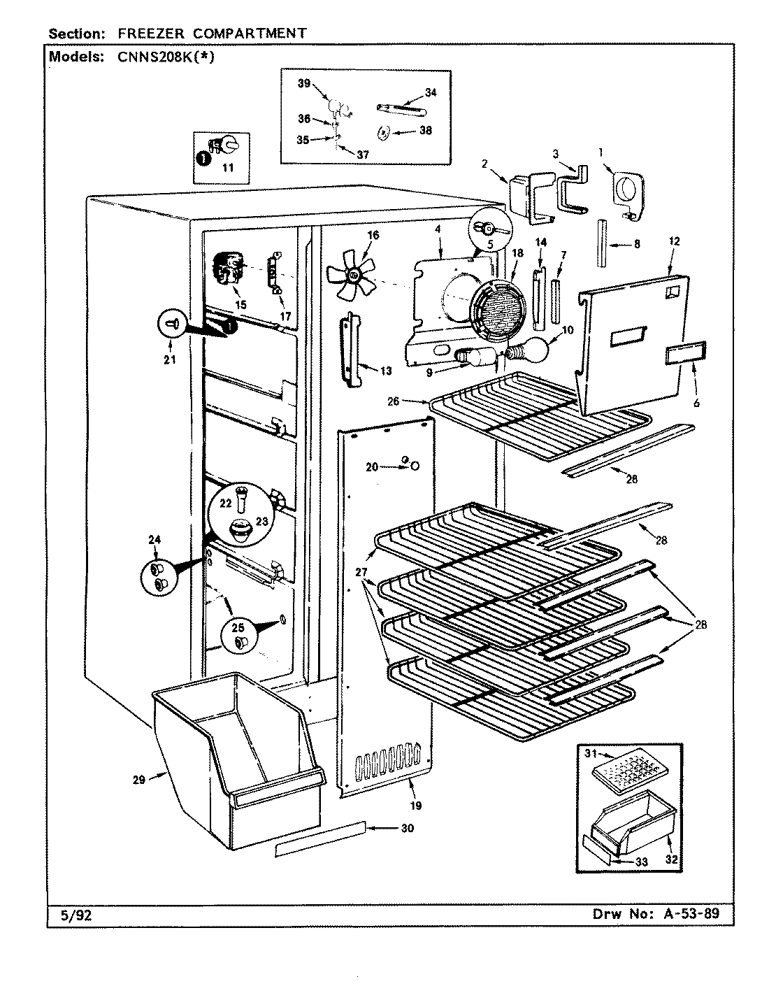 01 - FREEZER COMPARTMENT