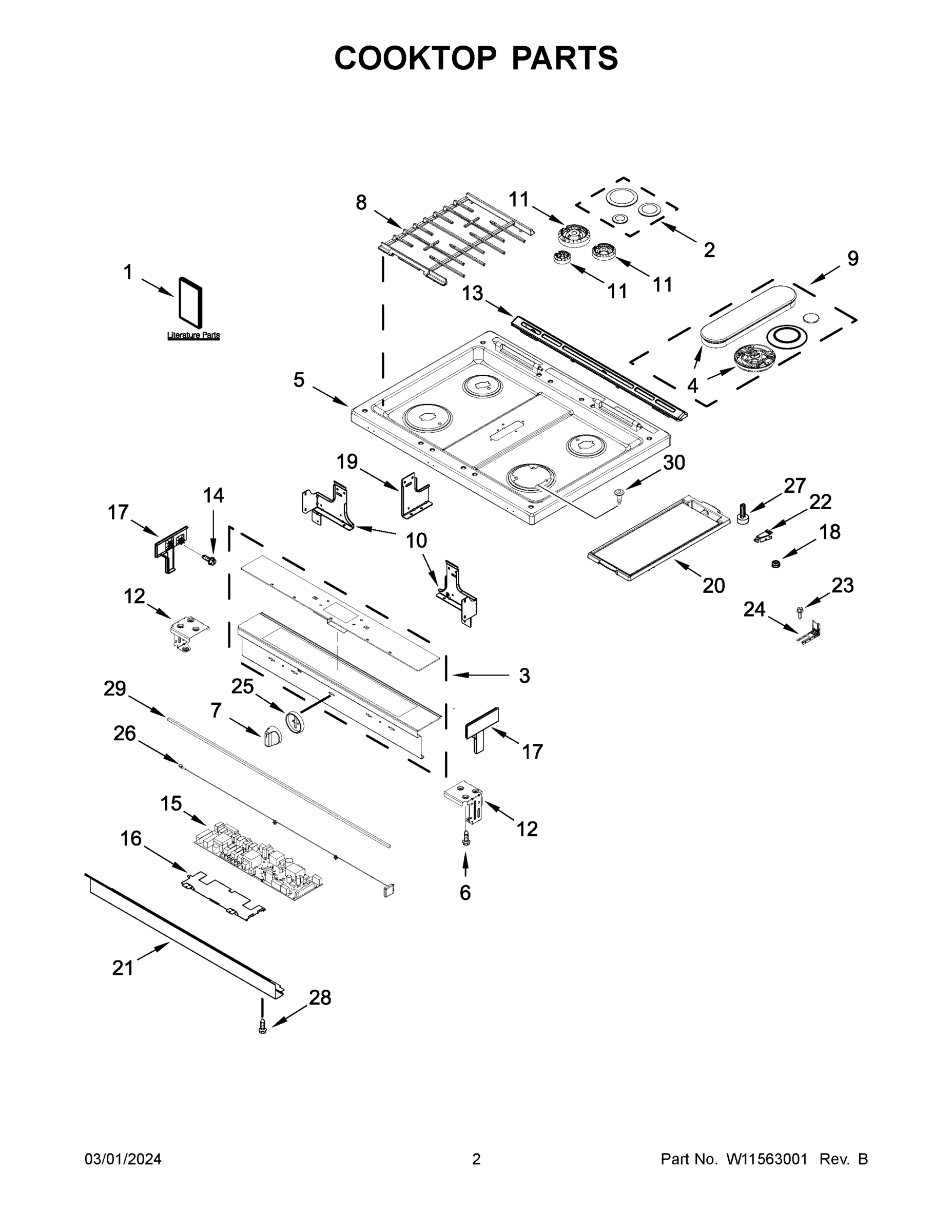 02 - COOKTOP PARTS