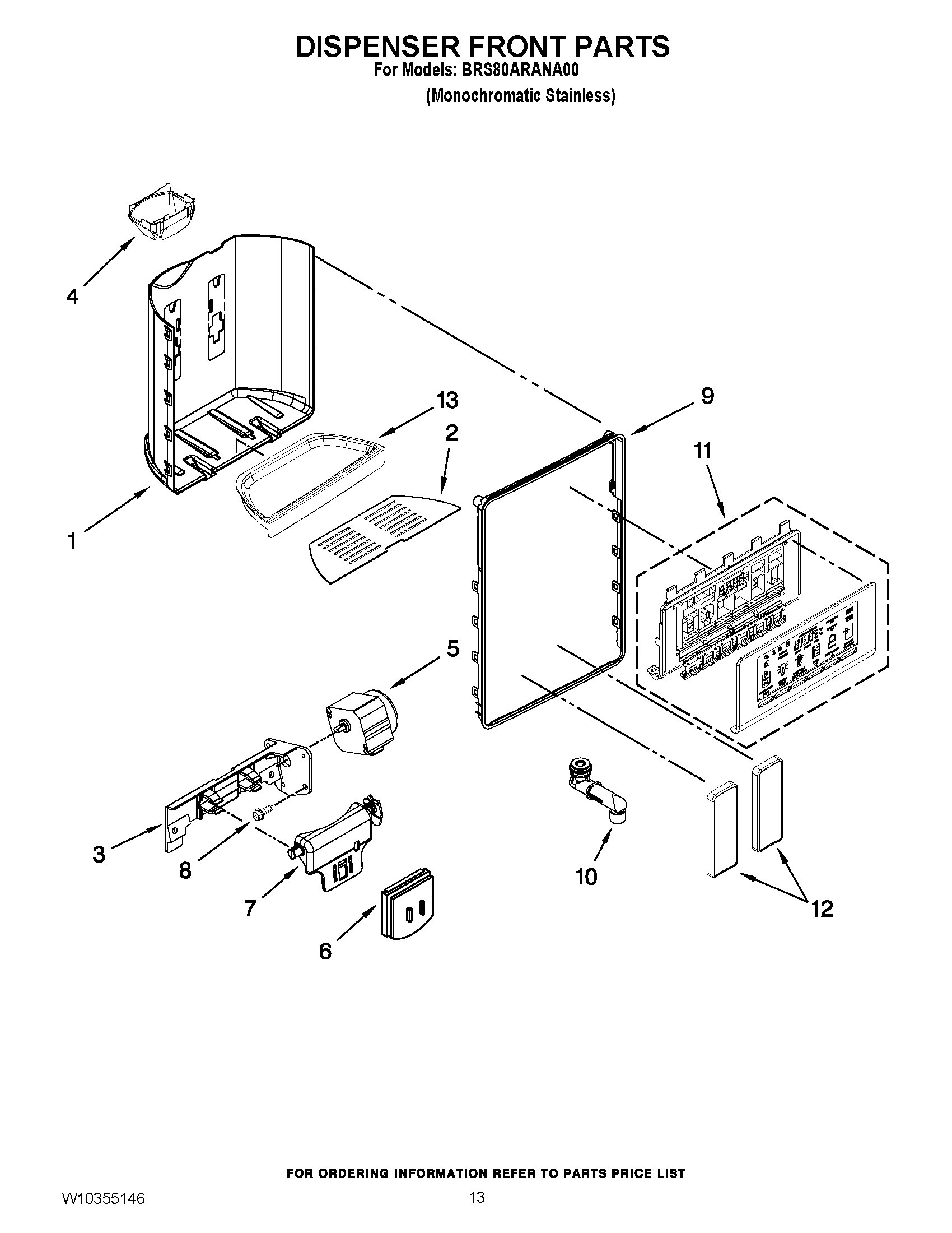 08 - DISPENSER FRONT PARTS