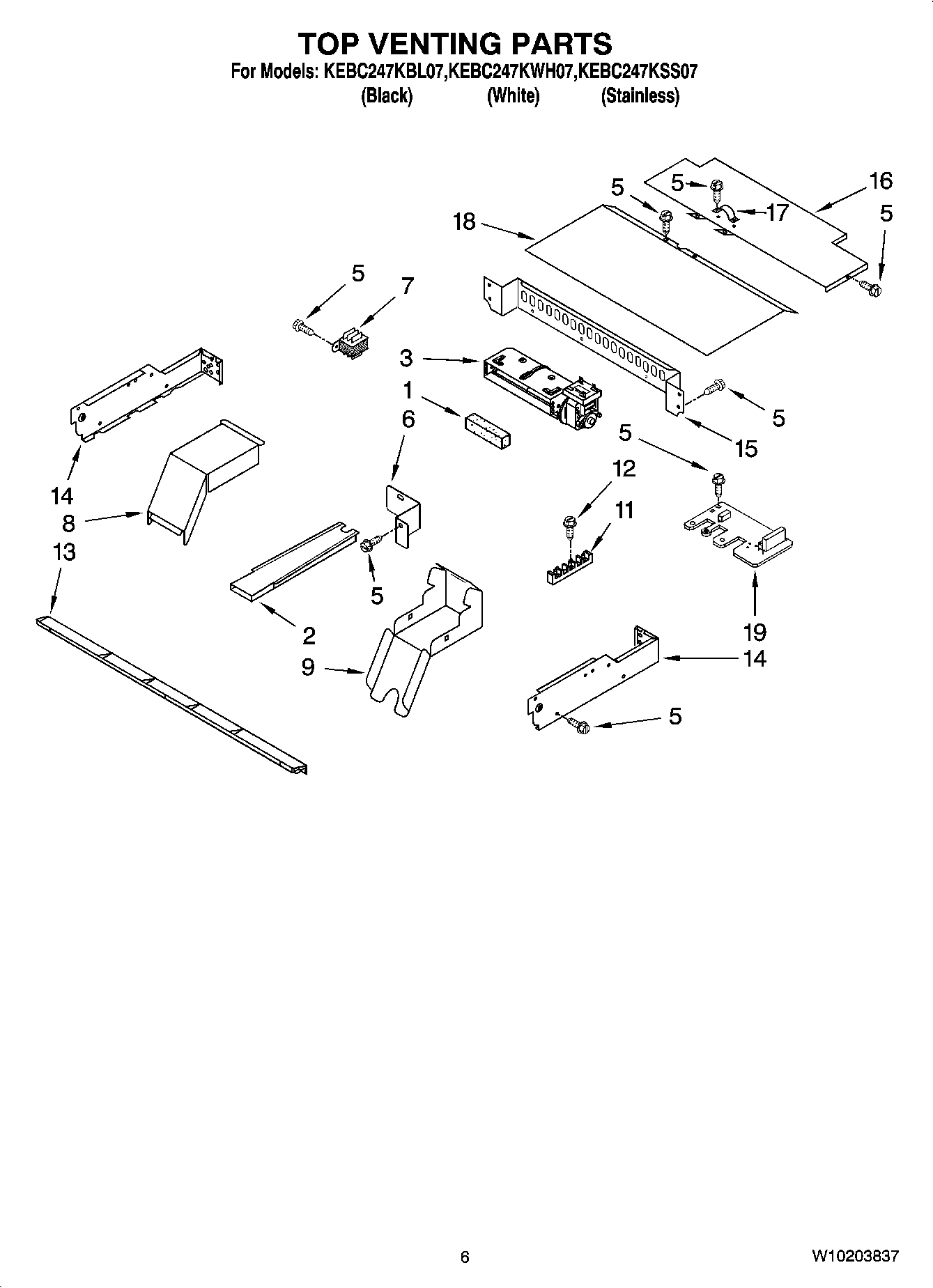 05 - TOP VENTING PARTS, OPTIONAL PARTS