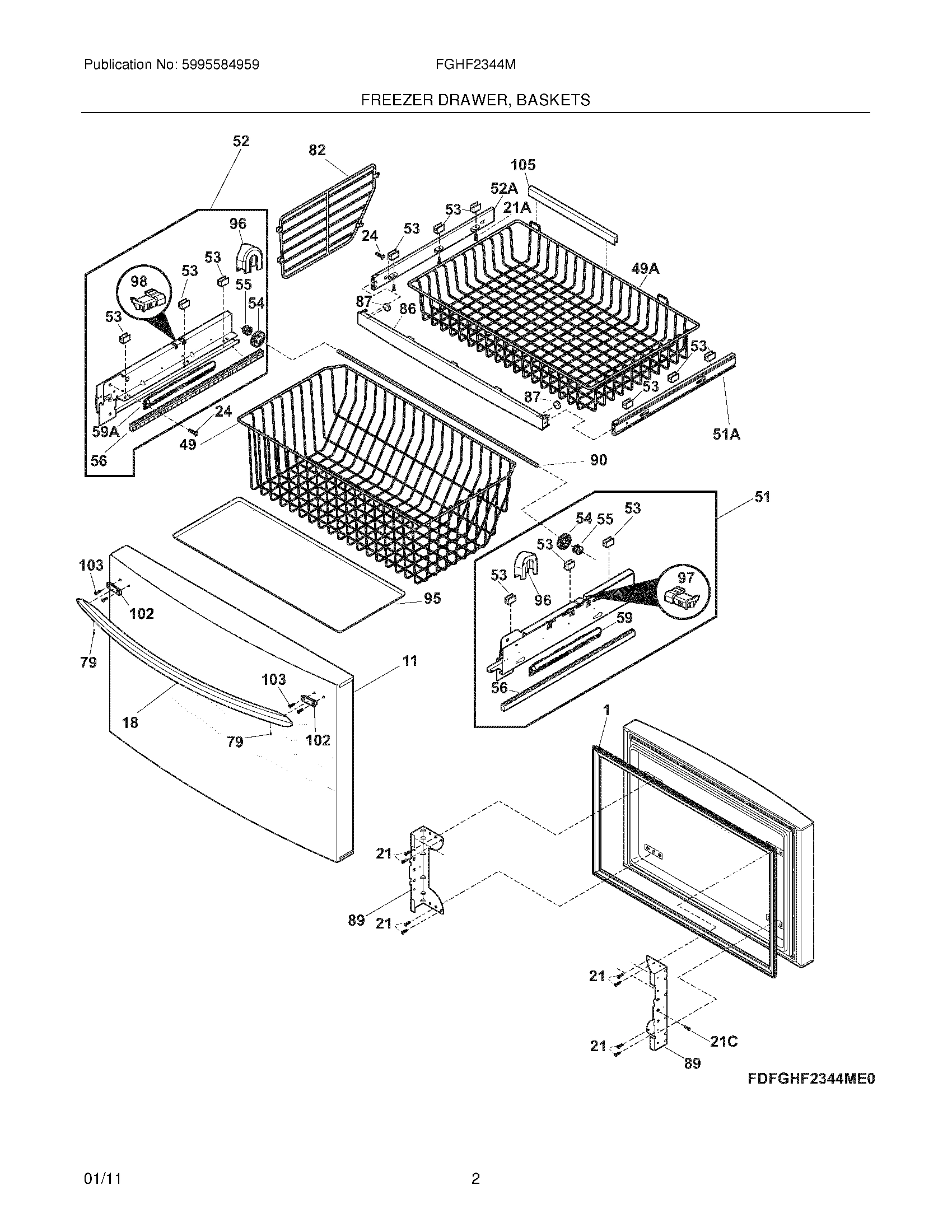 03 - FREEZER DRAWER, BASKETS