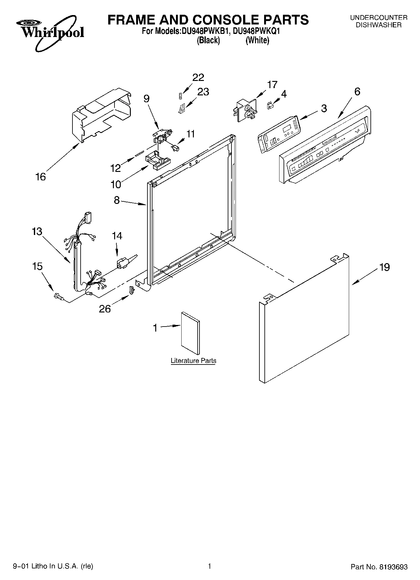 01 - FRAME AND CONSOLE, LITERATURE