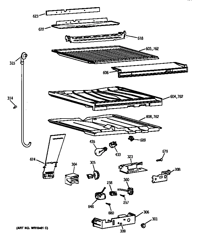 COMPARTMENT SEPARATOR PARTS