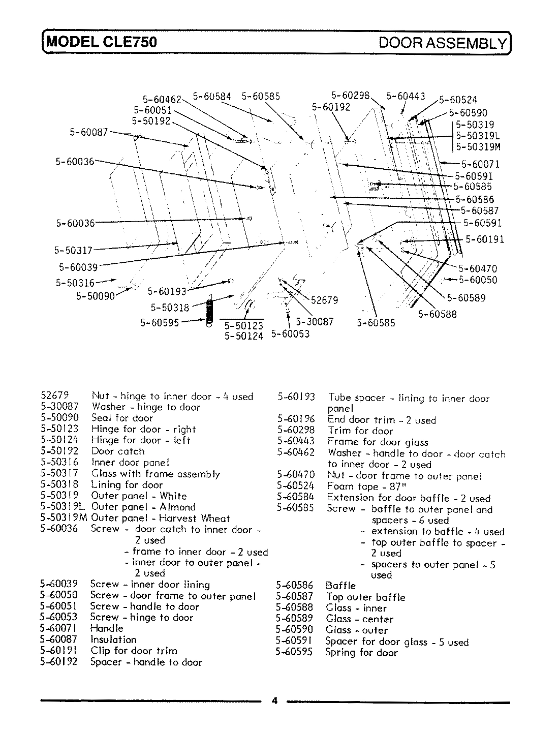 06 - DOOR ASSEMBLY/RANGE