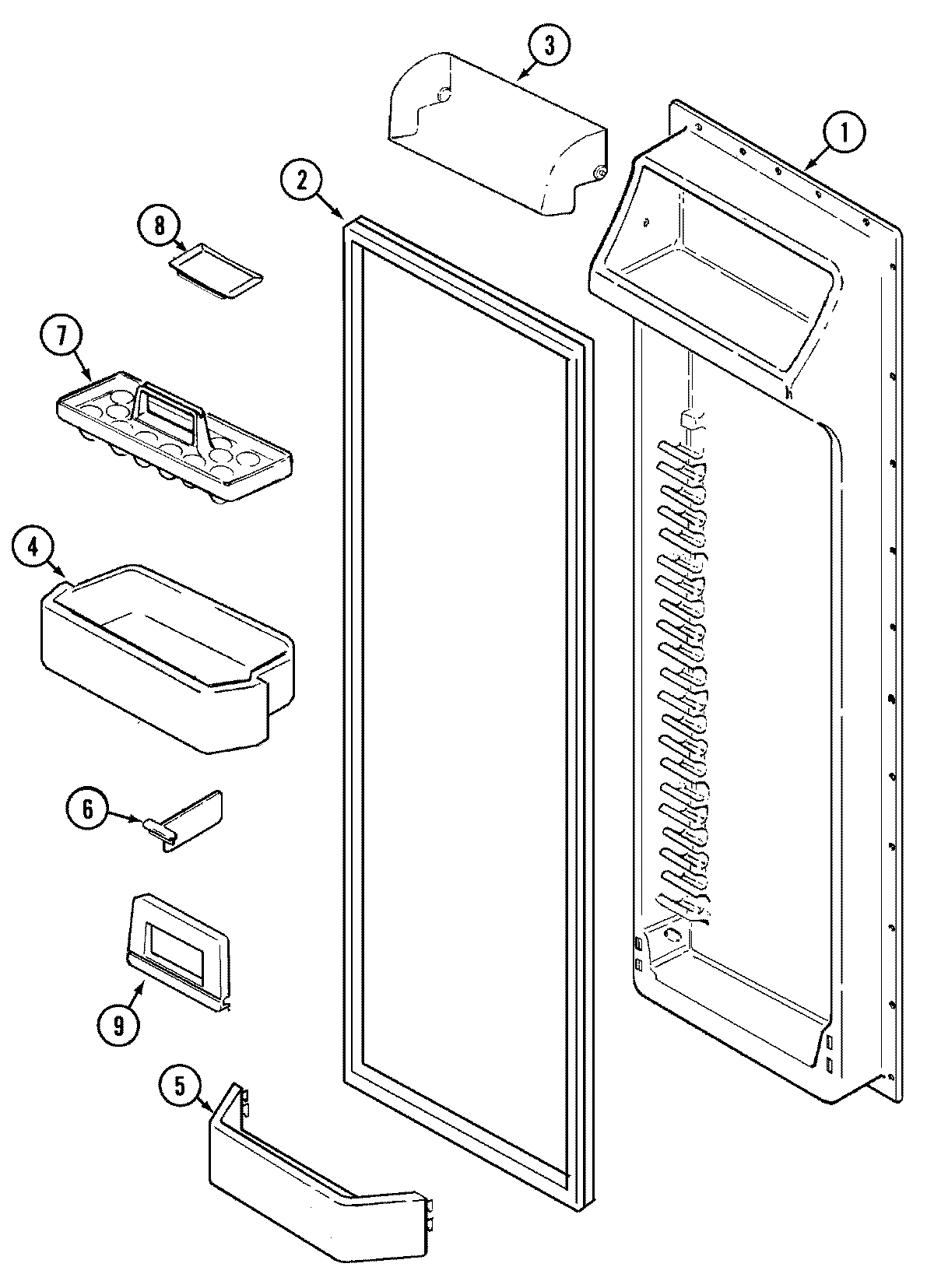 07 - FRESH FOOD INNER DOOR (GS2526CEDB)