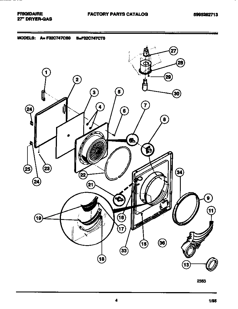 03 - DOOR, FRONT PANEL, LINT FILTER