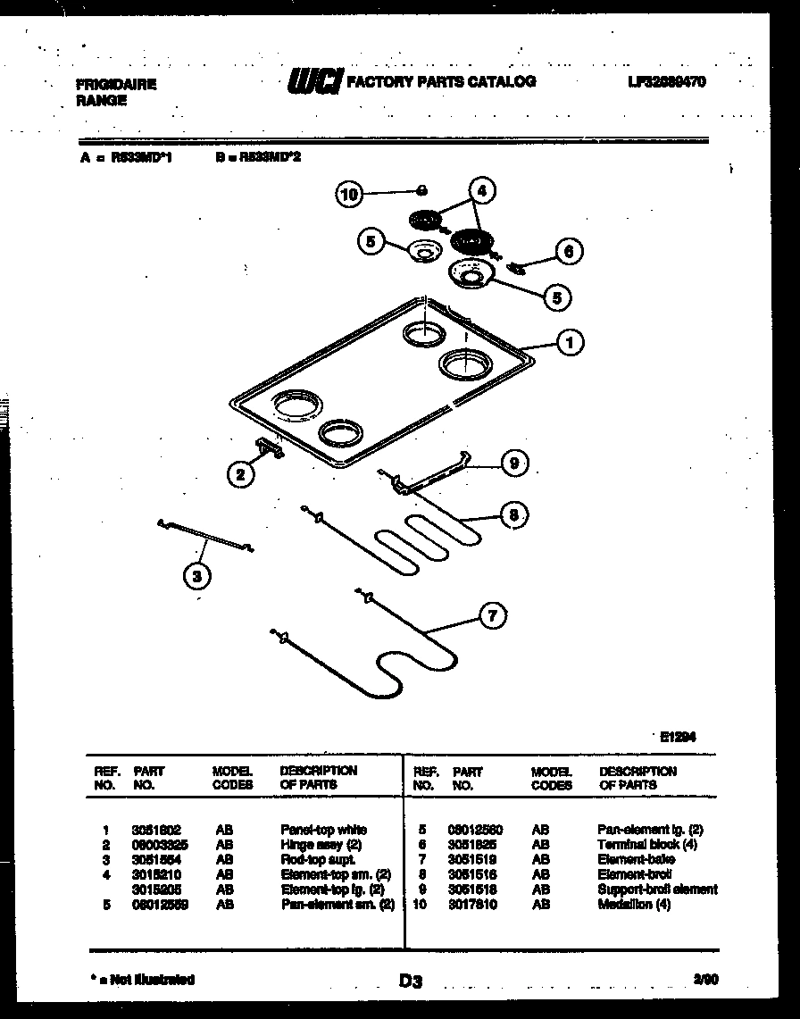 03 - COOKTOP AND BROILER PARTS
