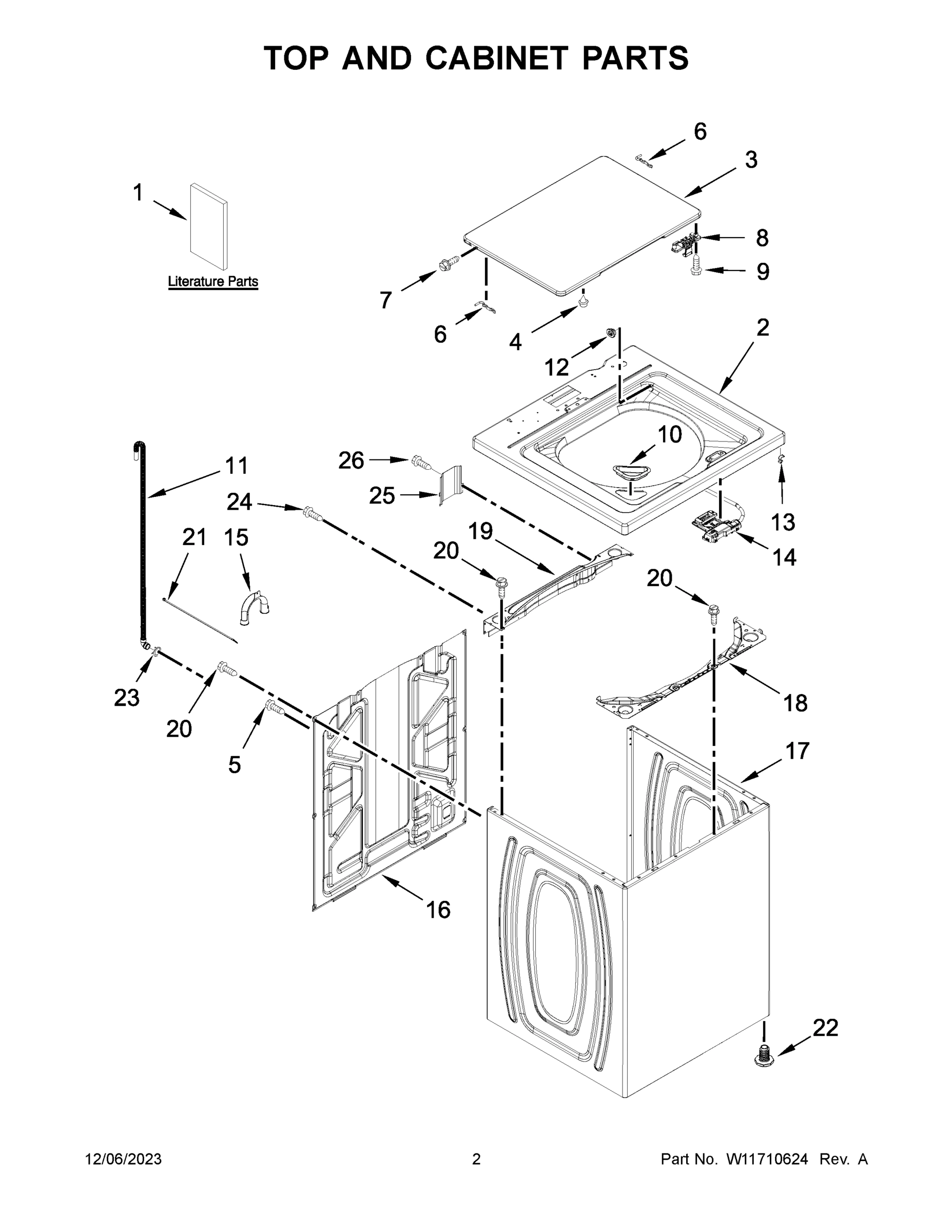 02 - TOP AND CABINET PARTS