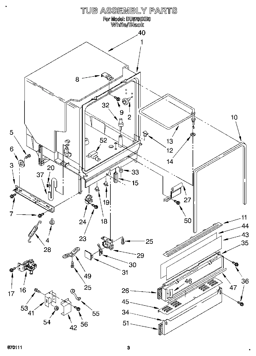 03 - TUB ASSEMBLY