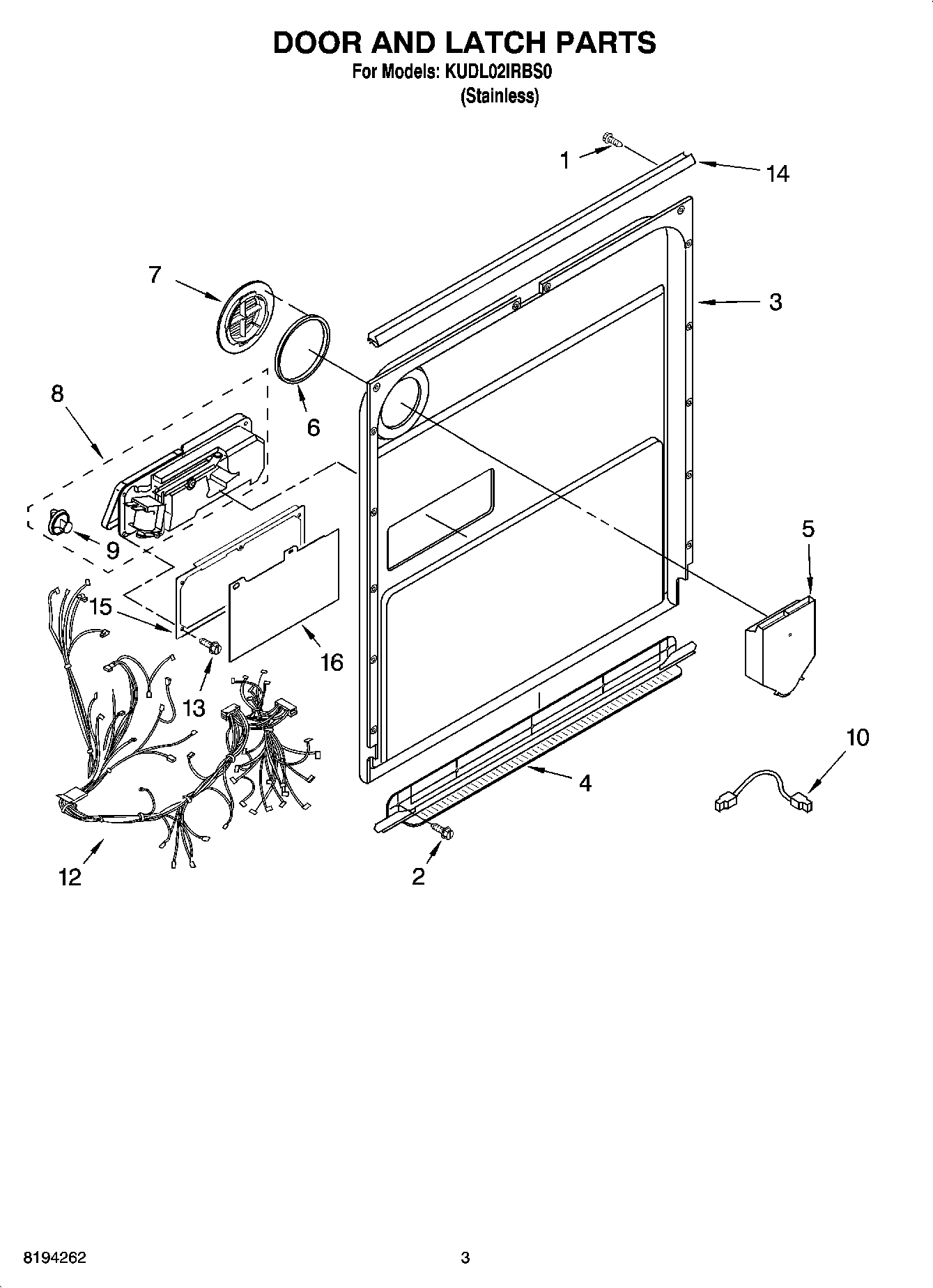 03 - DOOR AND LATCH PARTS